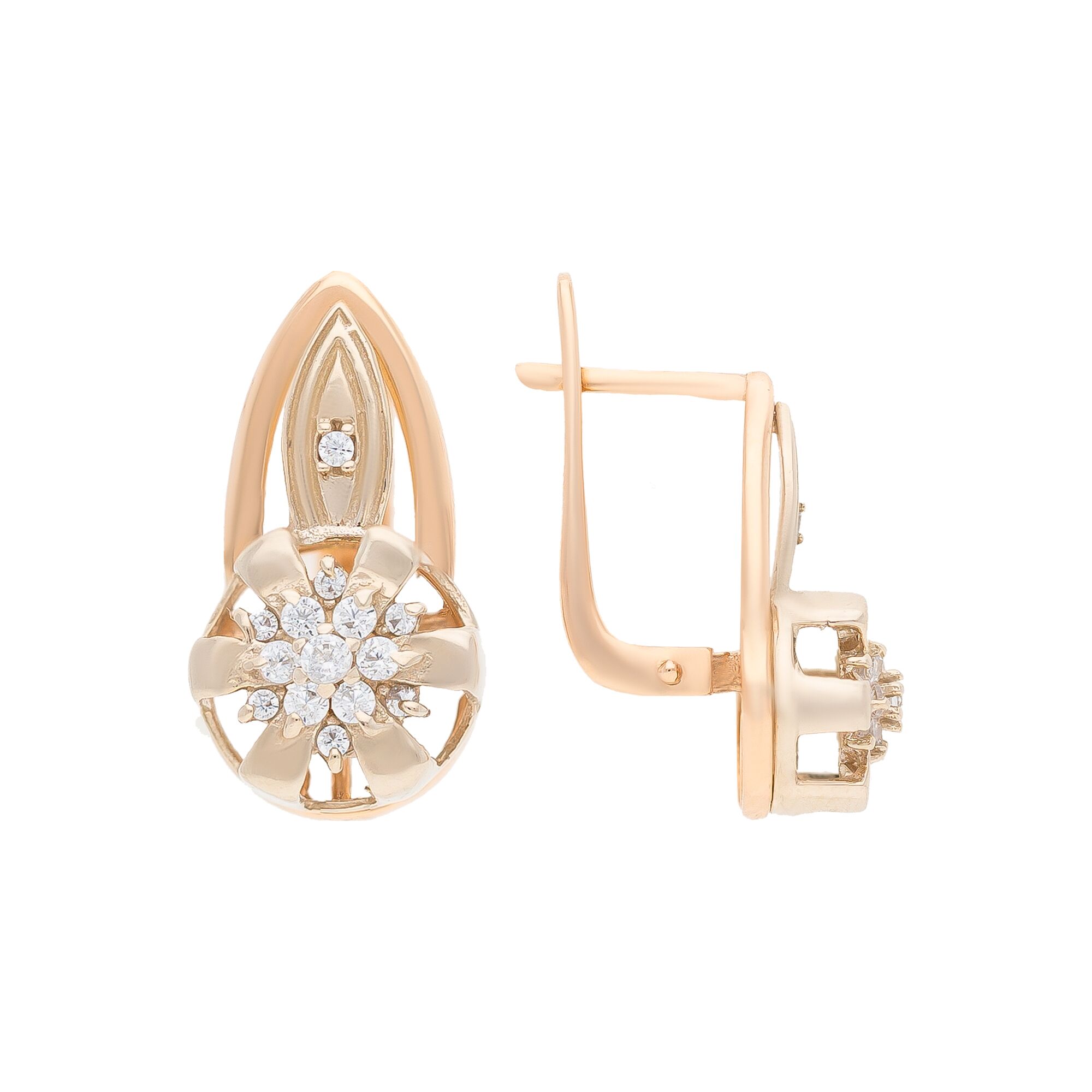 Серьги, золото, 585, 4.02г, 53405, изображение 2 | GoldMarket.kz