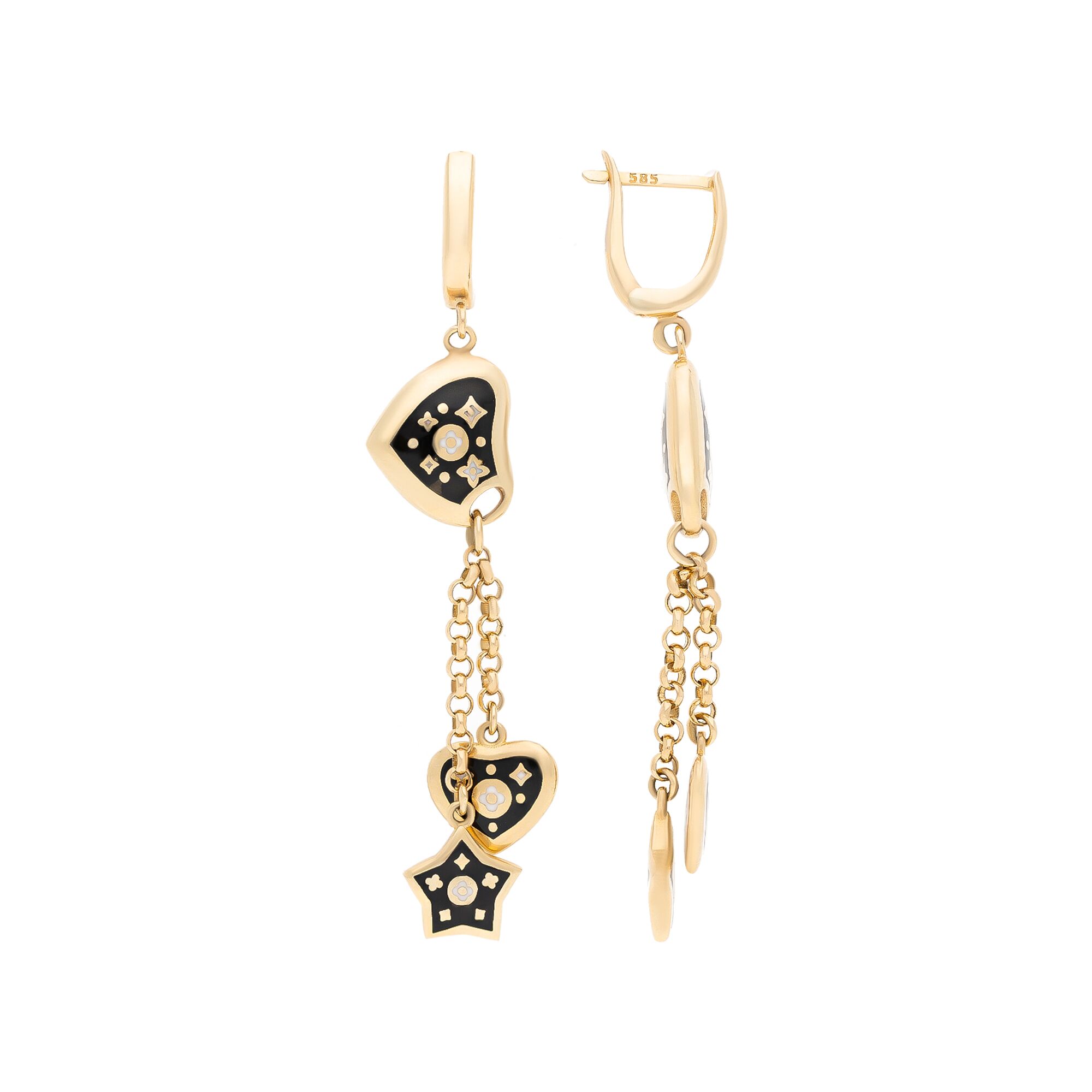 Серьги, золото, 585, 11.84г, 41499, изображение 2 | GoldMarket.kz