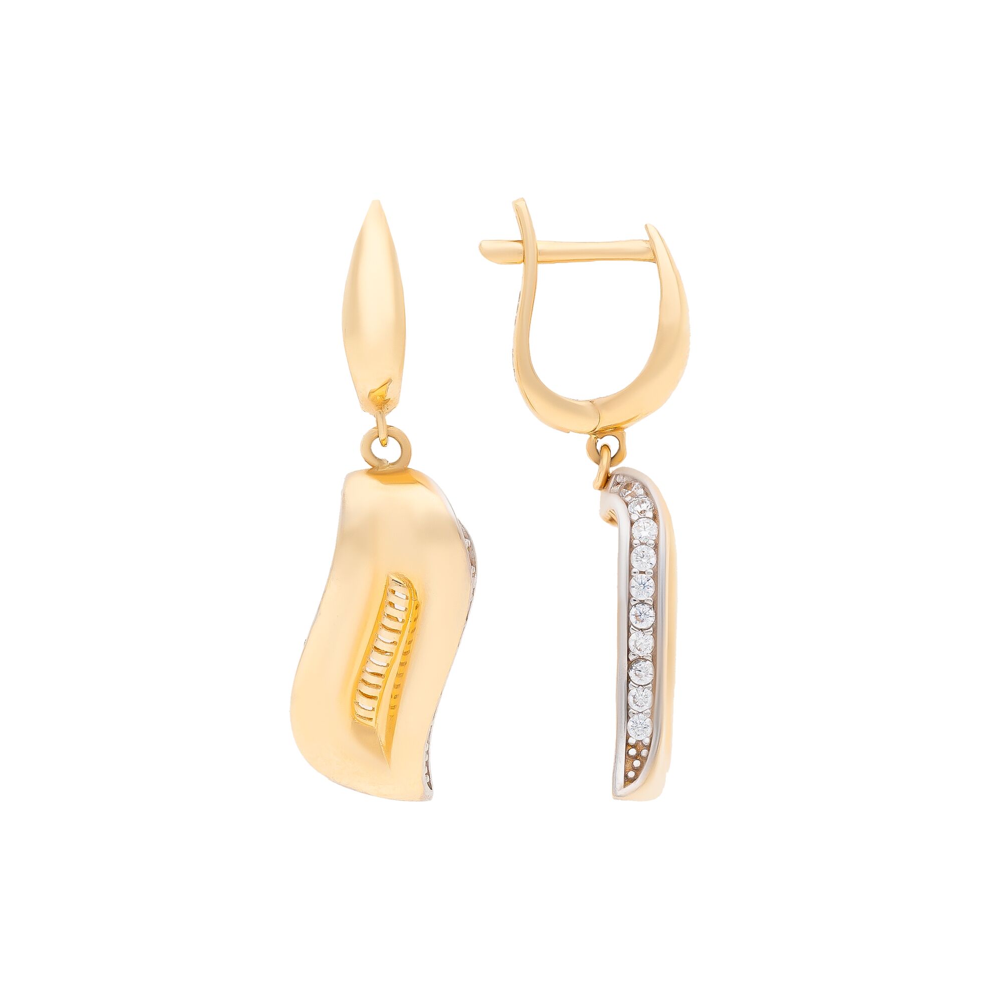 Серьги, золото, 585, 5.37г, 41529, изображение 2 | GoldMarket.kz