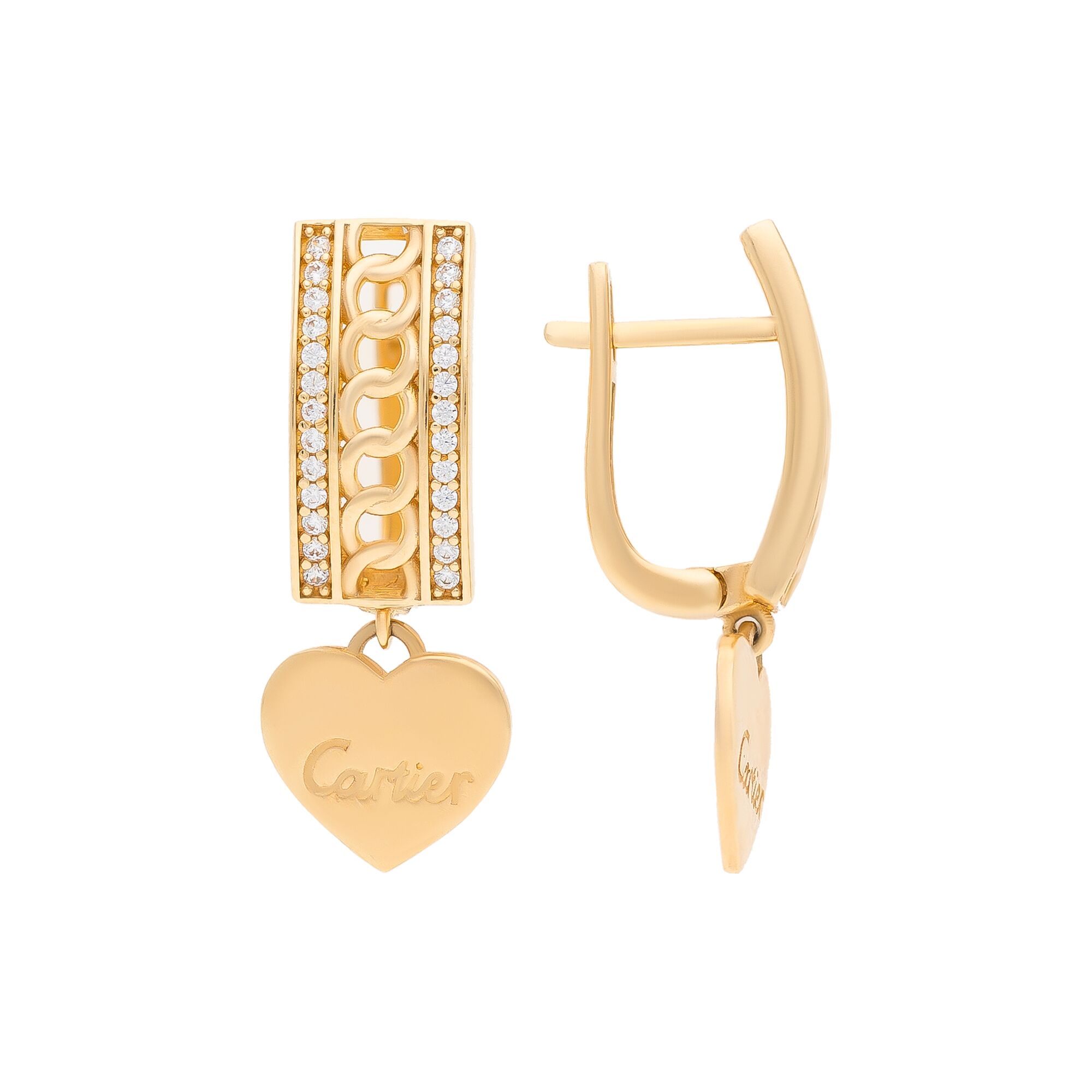 Серьги, золото, 585, 5.35г, 41991, изображение 2 | GoldMarket.kz