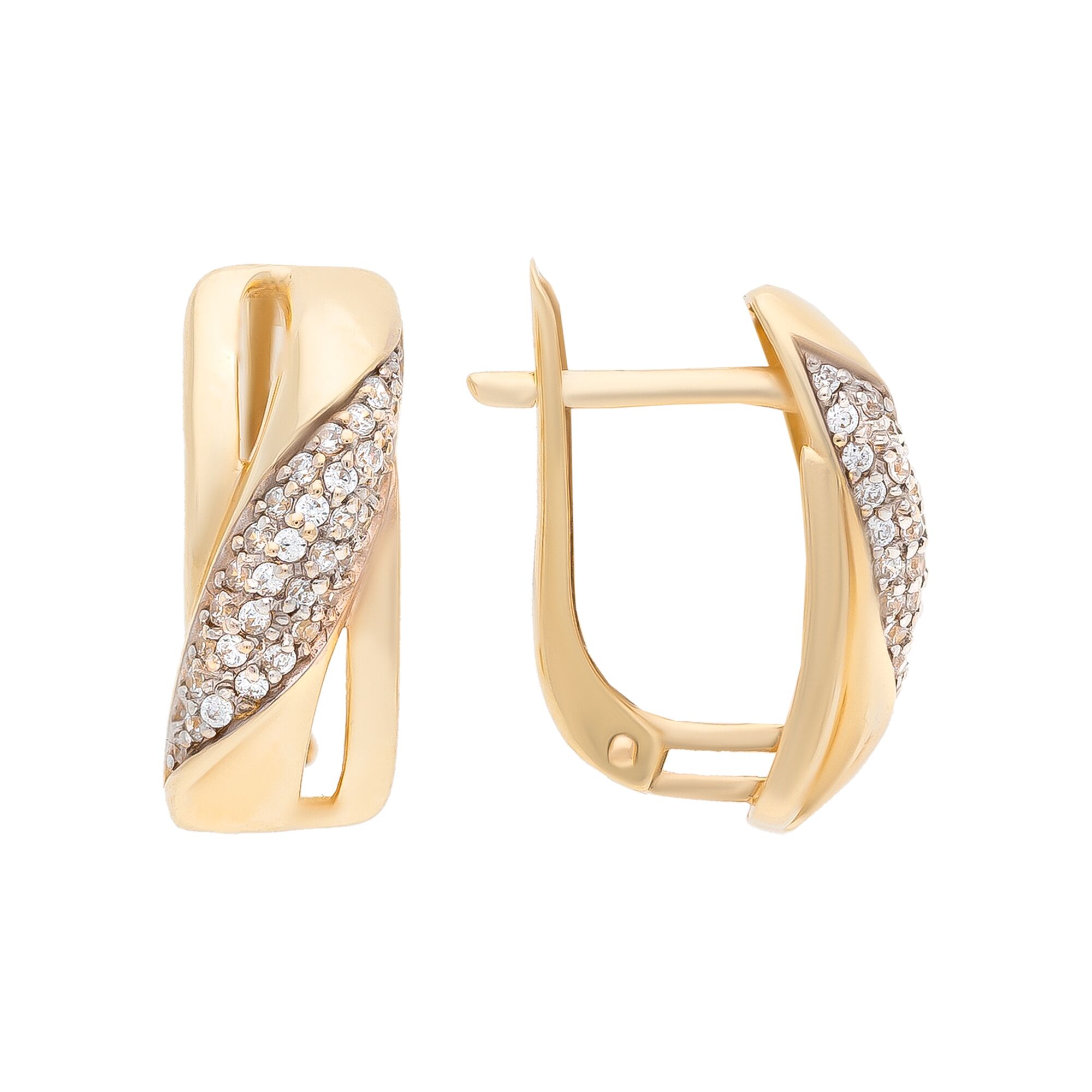 Серьги, золото, 585, 3.66г, 47723, изображение 2 | GoldMarket.kz