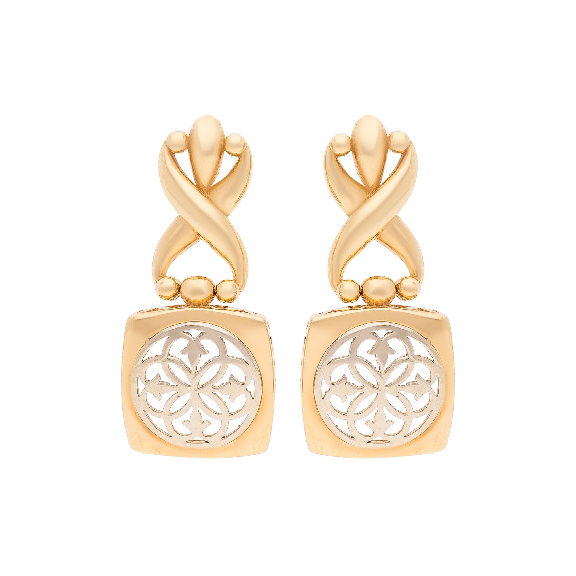 Серьги, золото, 585, 6г, 52914 | GoldMarket.kz