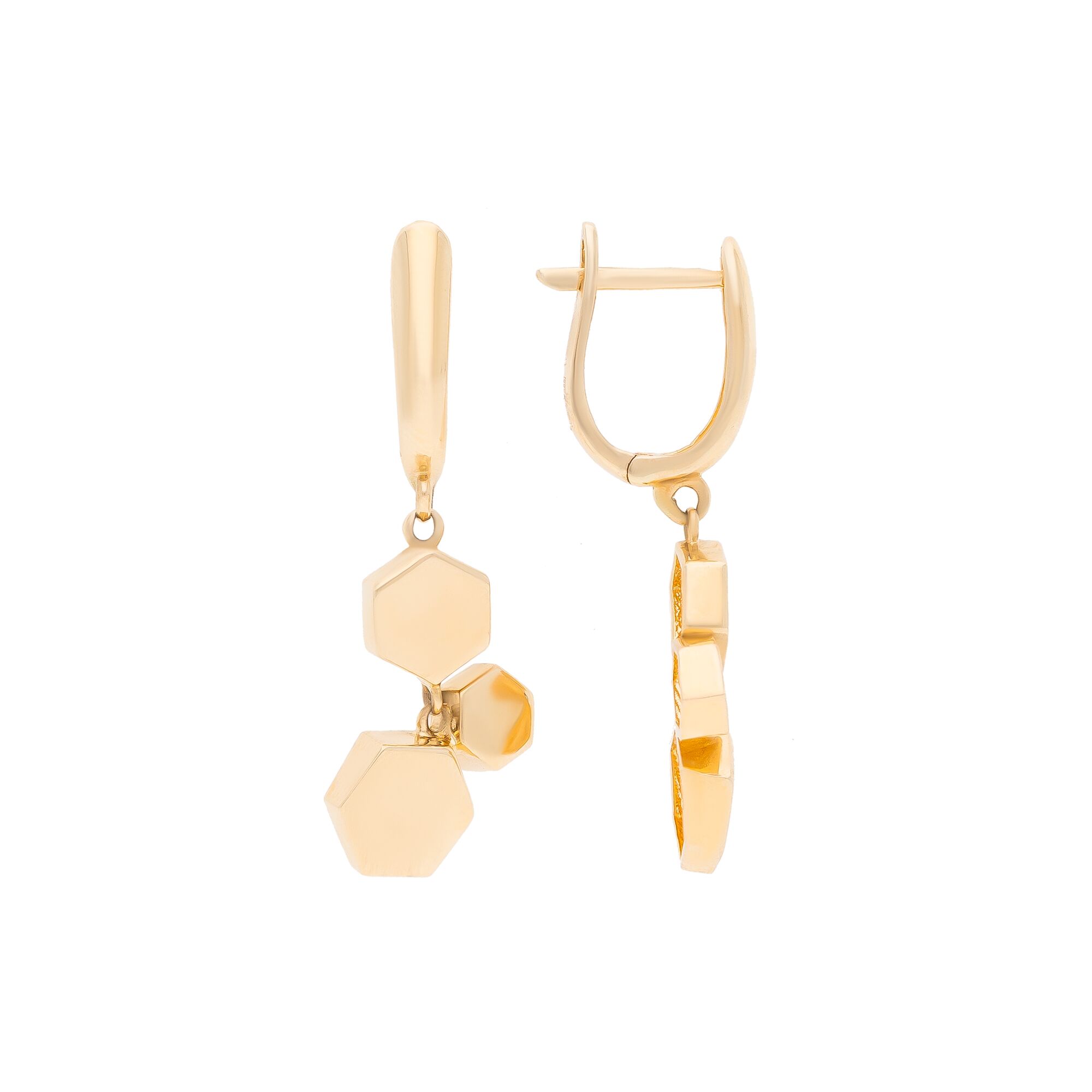 Серьги, золото, 585, 4.86г, 52937, изображение 2 | GoldMarket.kz