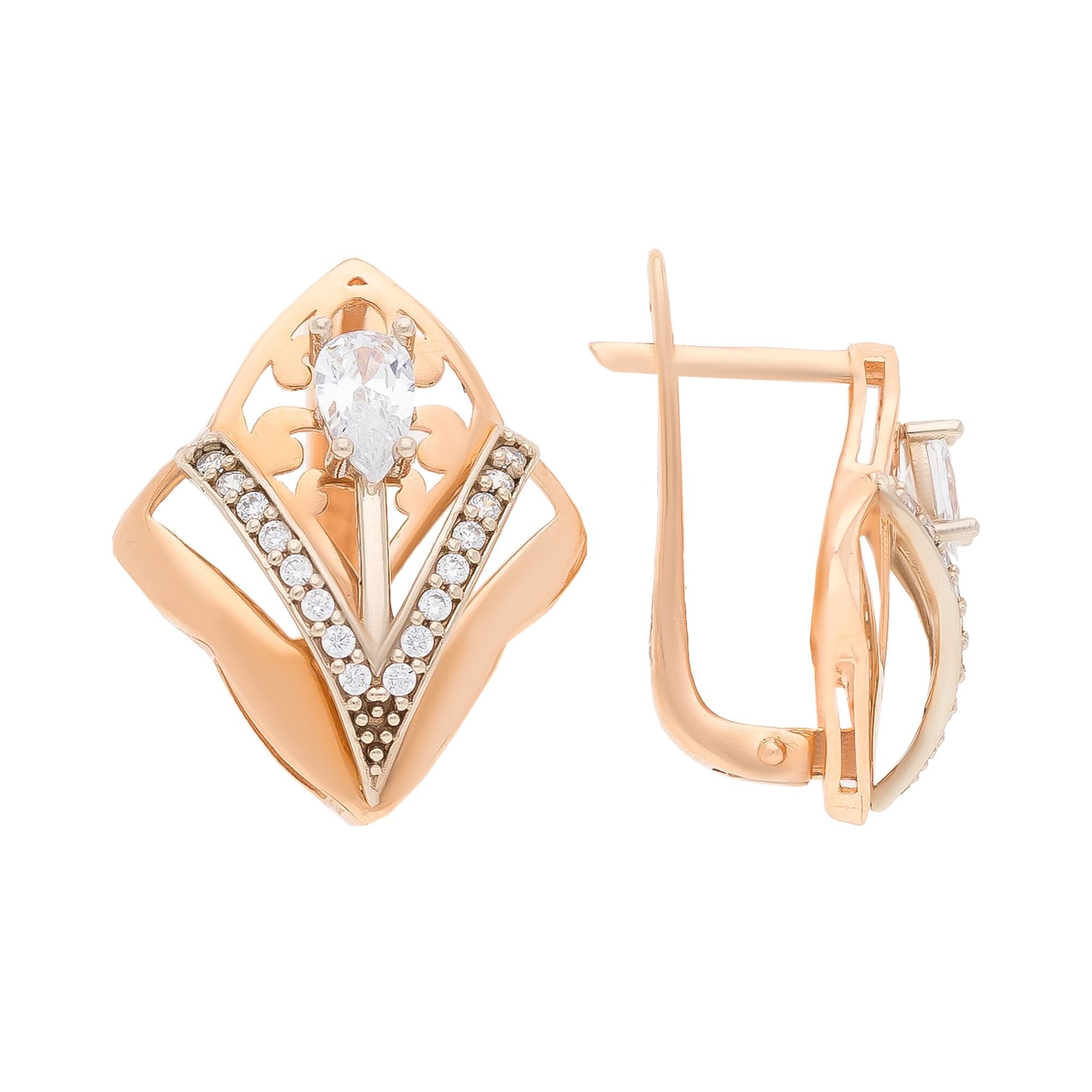 Серьги, золото, 585, 3.91г, 53025, изображение 2 | GoldMarket.kz