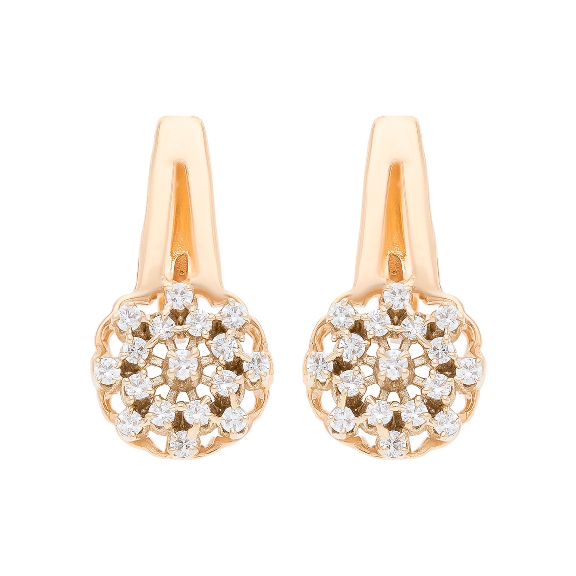 Серьги, золото, 585, 5.34г, 53556 | GoldMarket.kz
