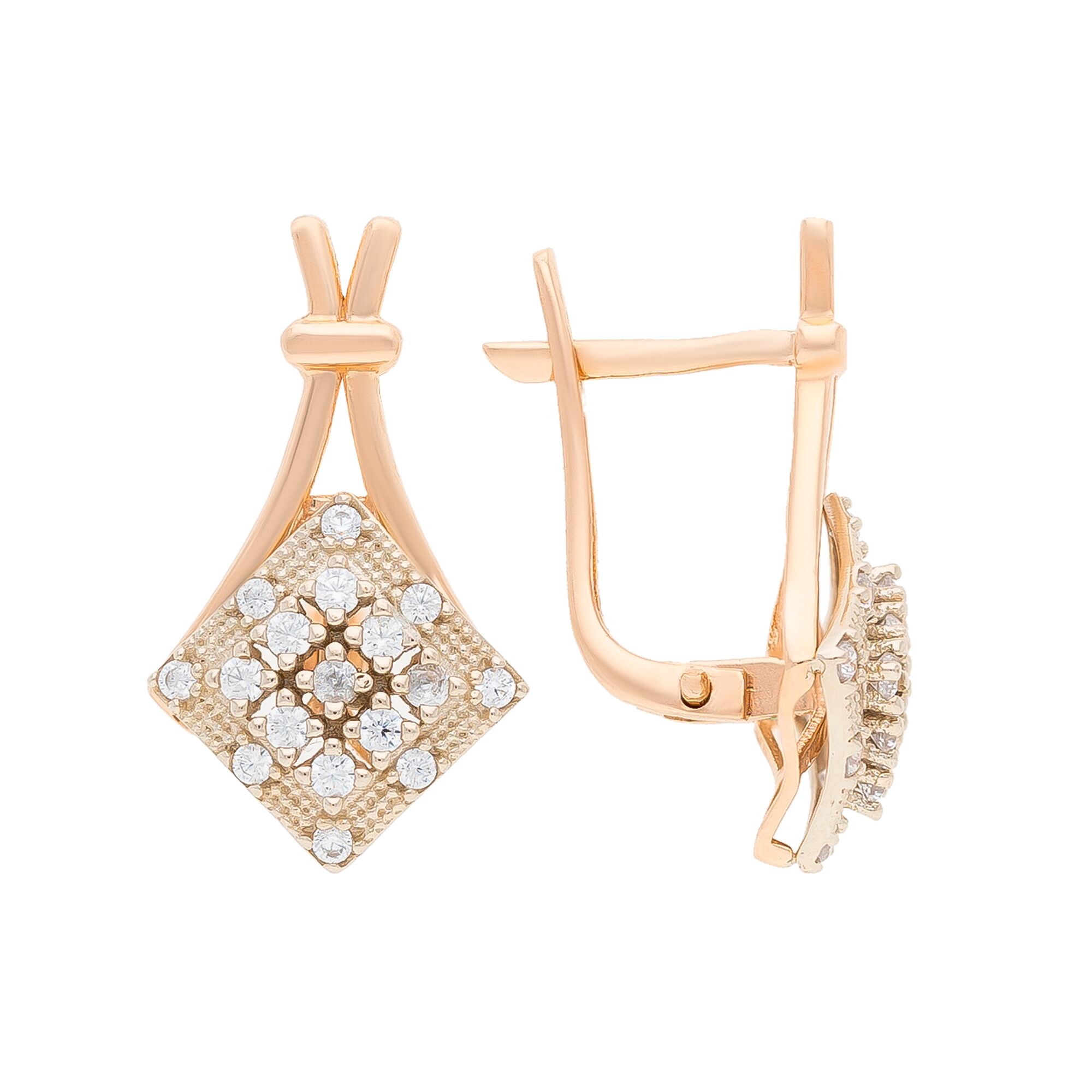 Серьги, золото, 585, 3.55г, 53563, изображение 2 | GoldMarket.kz