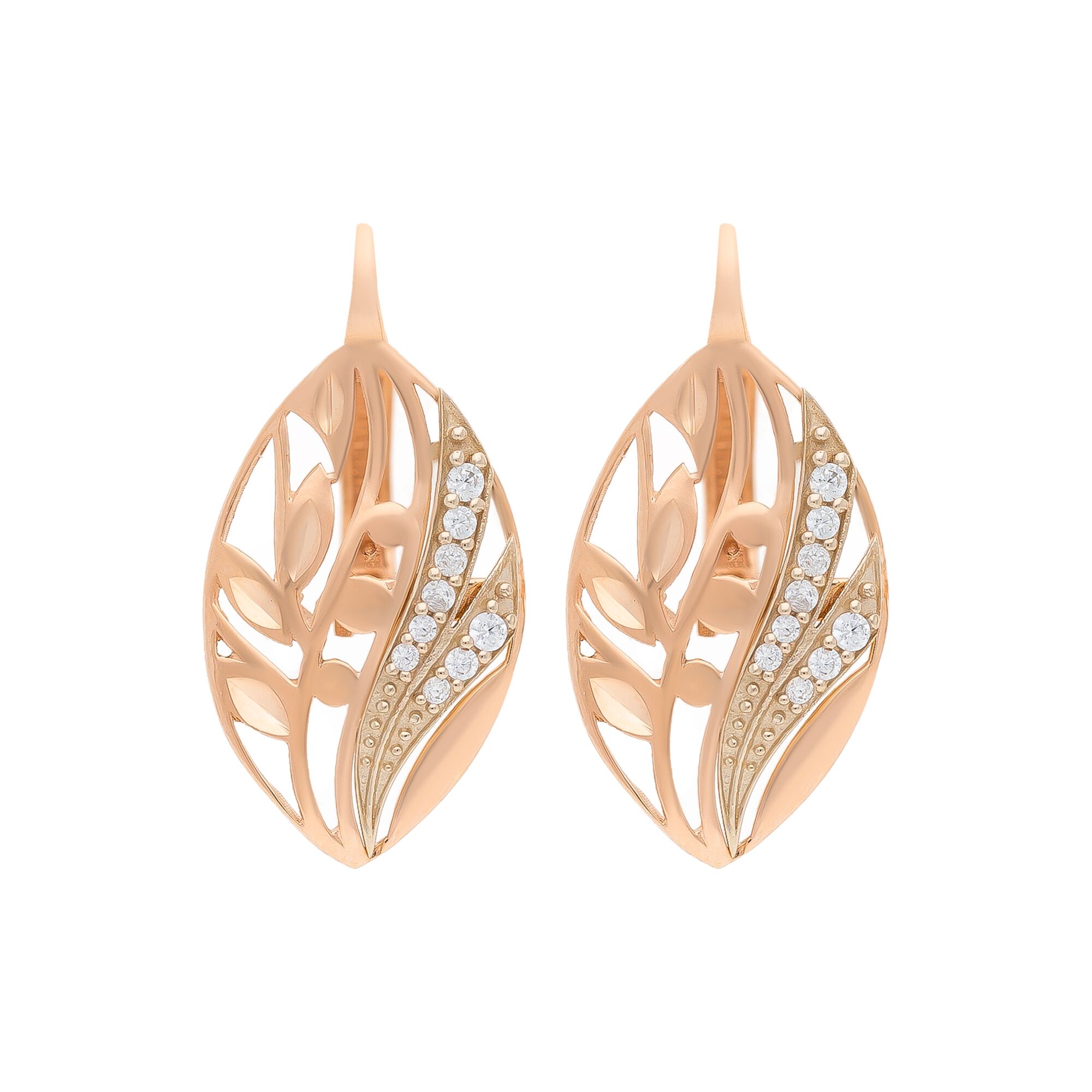 Серьги, золото, 585, 3.74г, 54349 | GoldMarket.kz