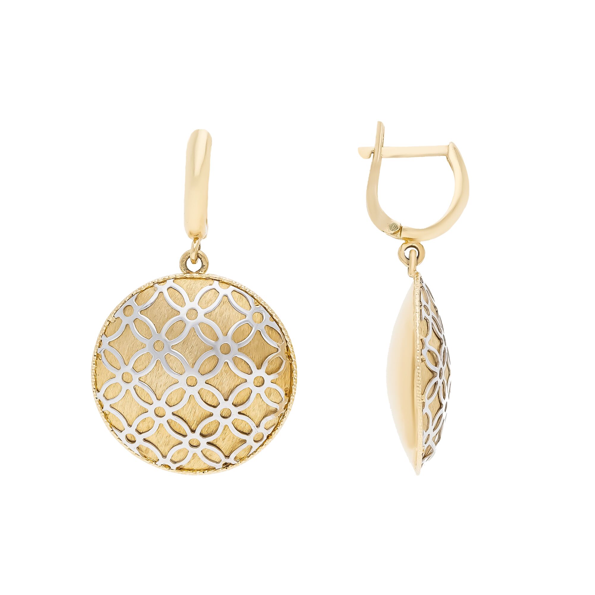 Серьги, золото, 585, 6.72г, 41235, изображение 2 | GoldMarket.kz