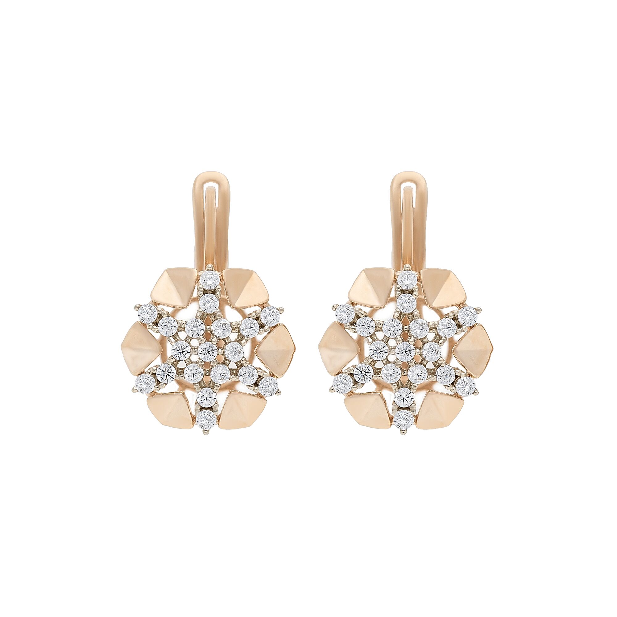 Серьги, золото, 585, 4.41г, 45435 | GoldMarket.kz
