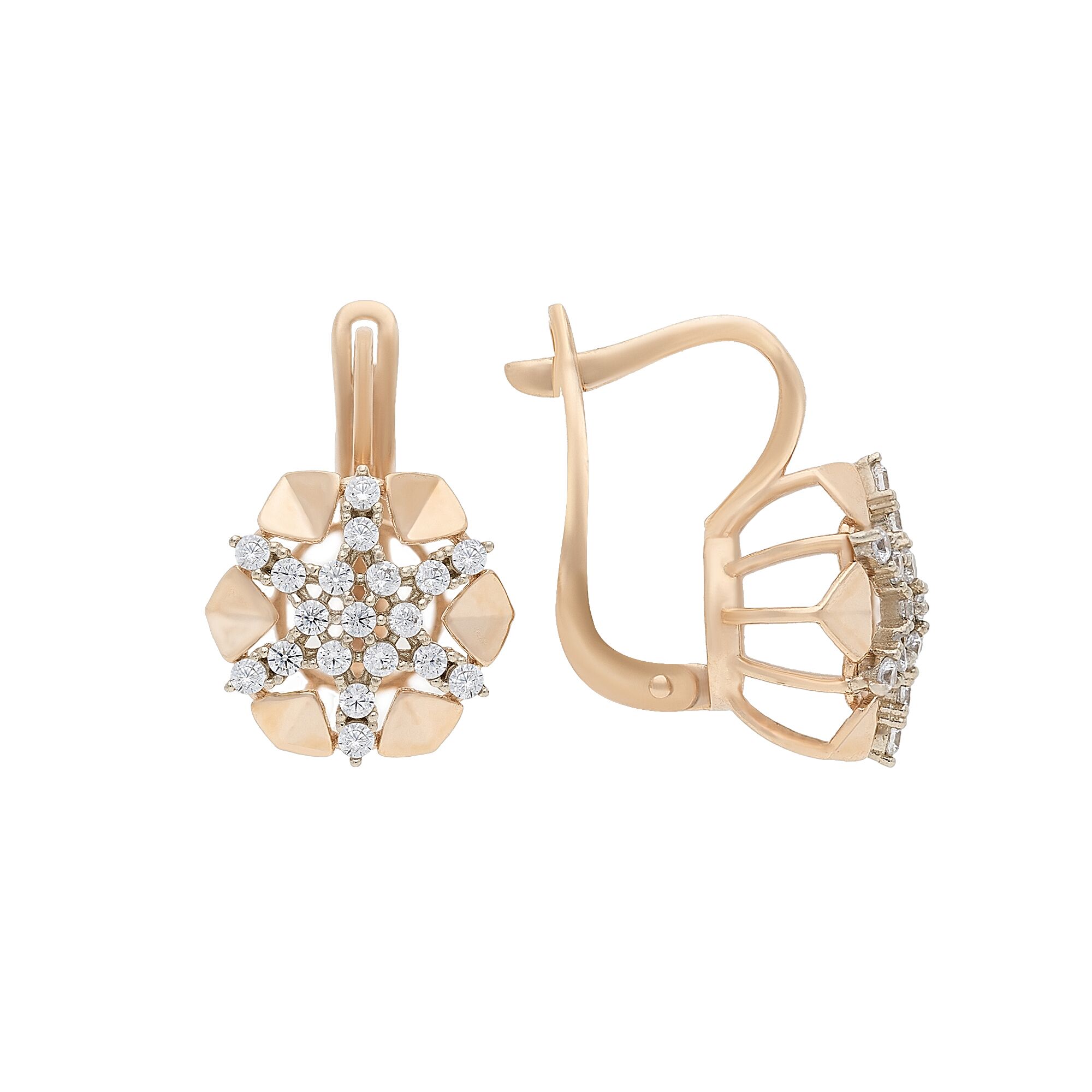 Серьги, золото, 585, 4.41г, 45435, изображение 2 | GoldMarket.kz