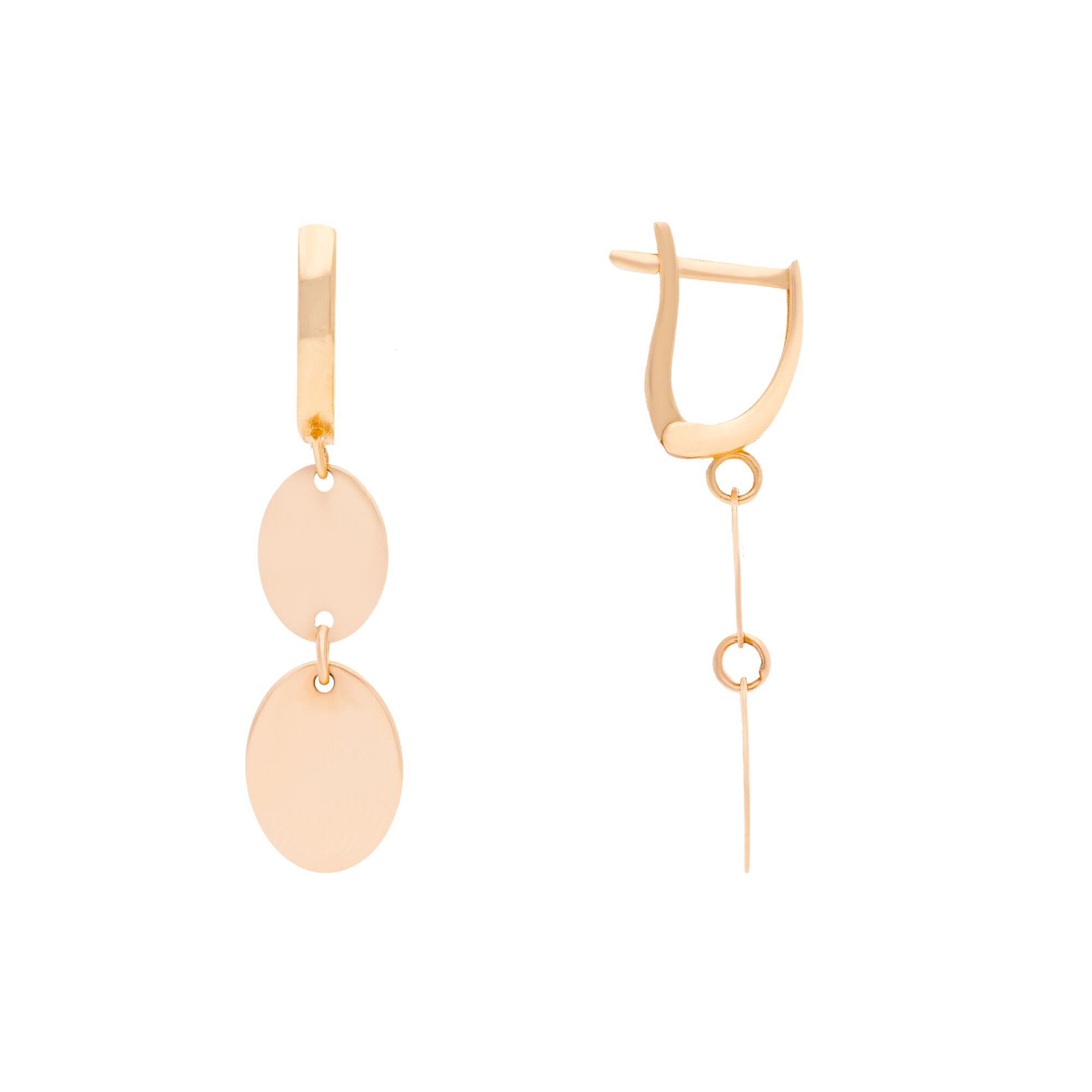 Серьги, золото, 585, 2.7г, 45728, изображение 2 | GoldMarket.kz