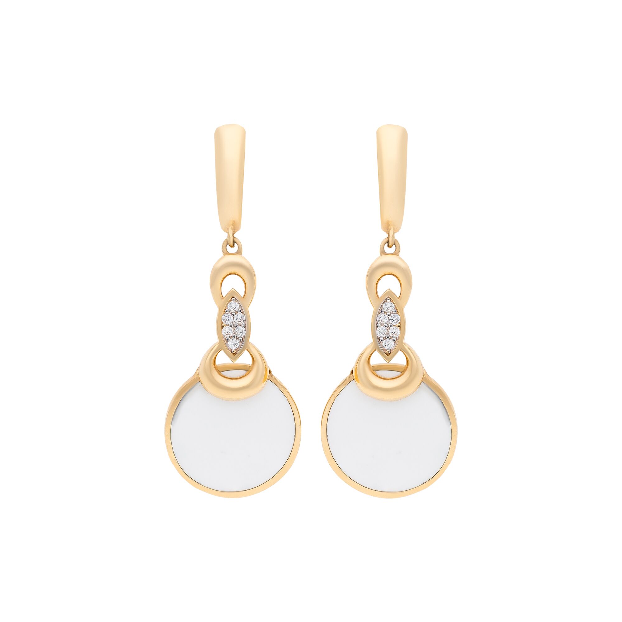 Серьги, золото, 585, 6.97г, 46458 | GoldMarket.kz