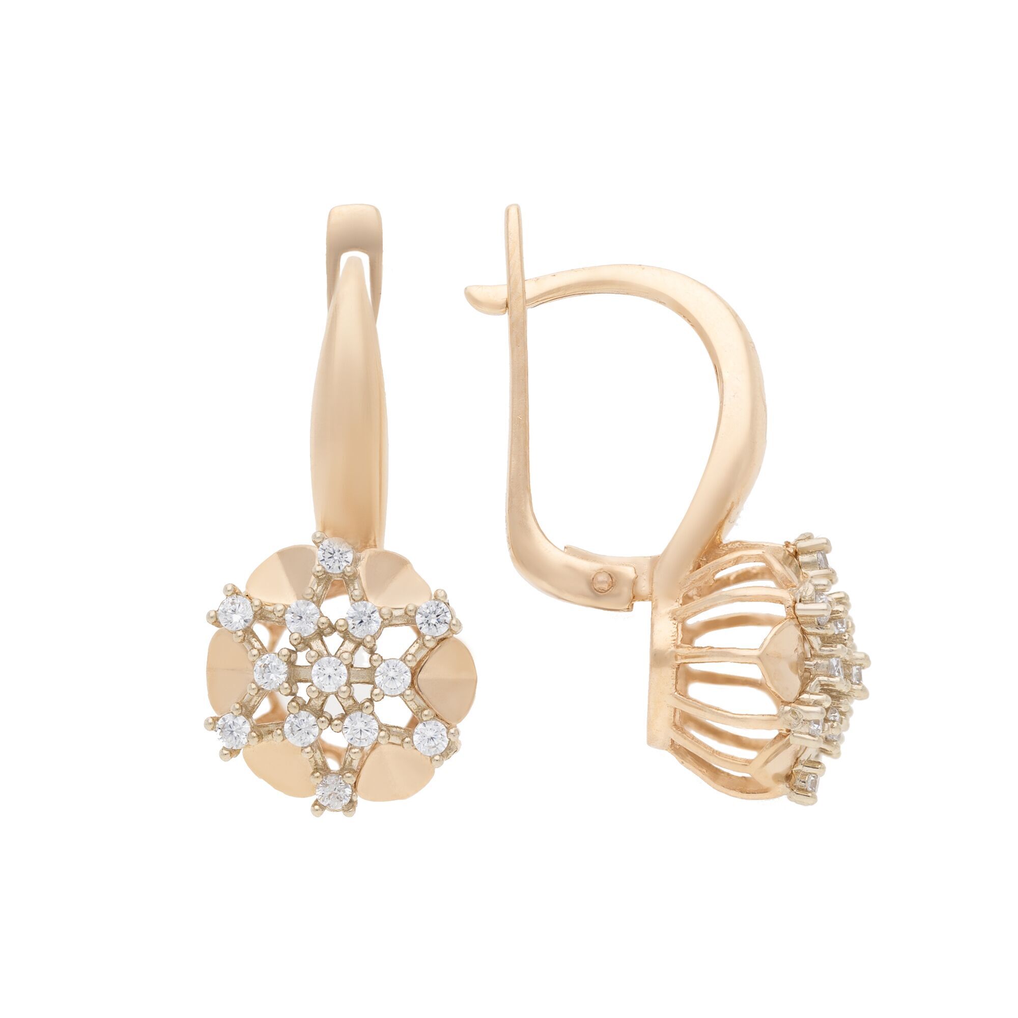 Серьги, золото, 585, 4.92г, 48186, изображение 2 | GoldMarket.kz