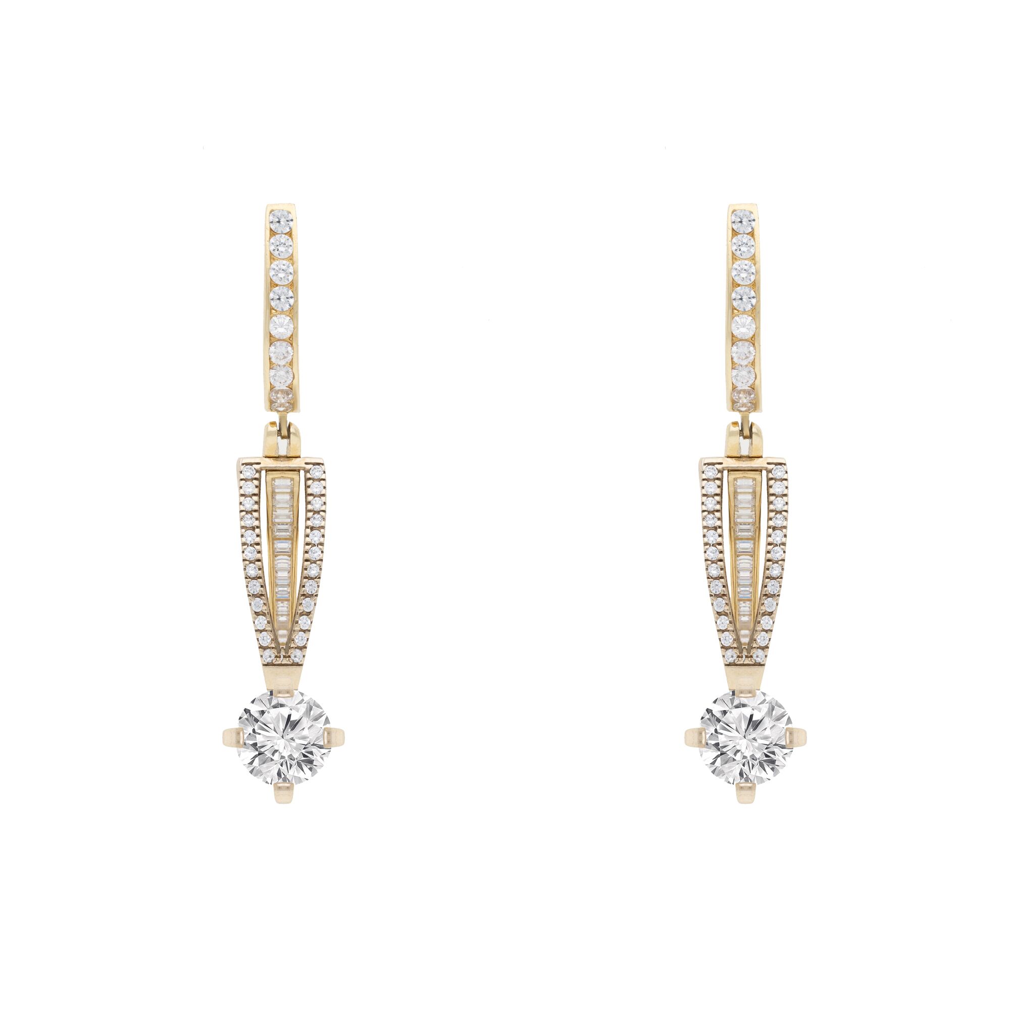 Серьги, золото, 585, 6.73г, 47355 | GoldMarket.kz