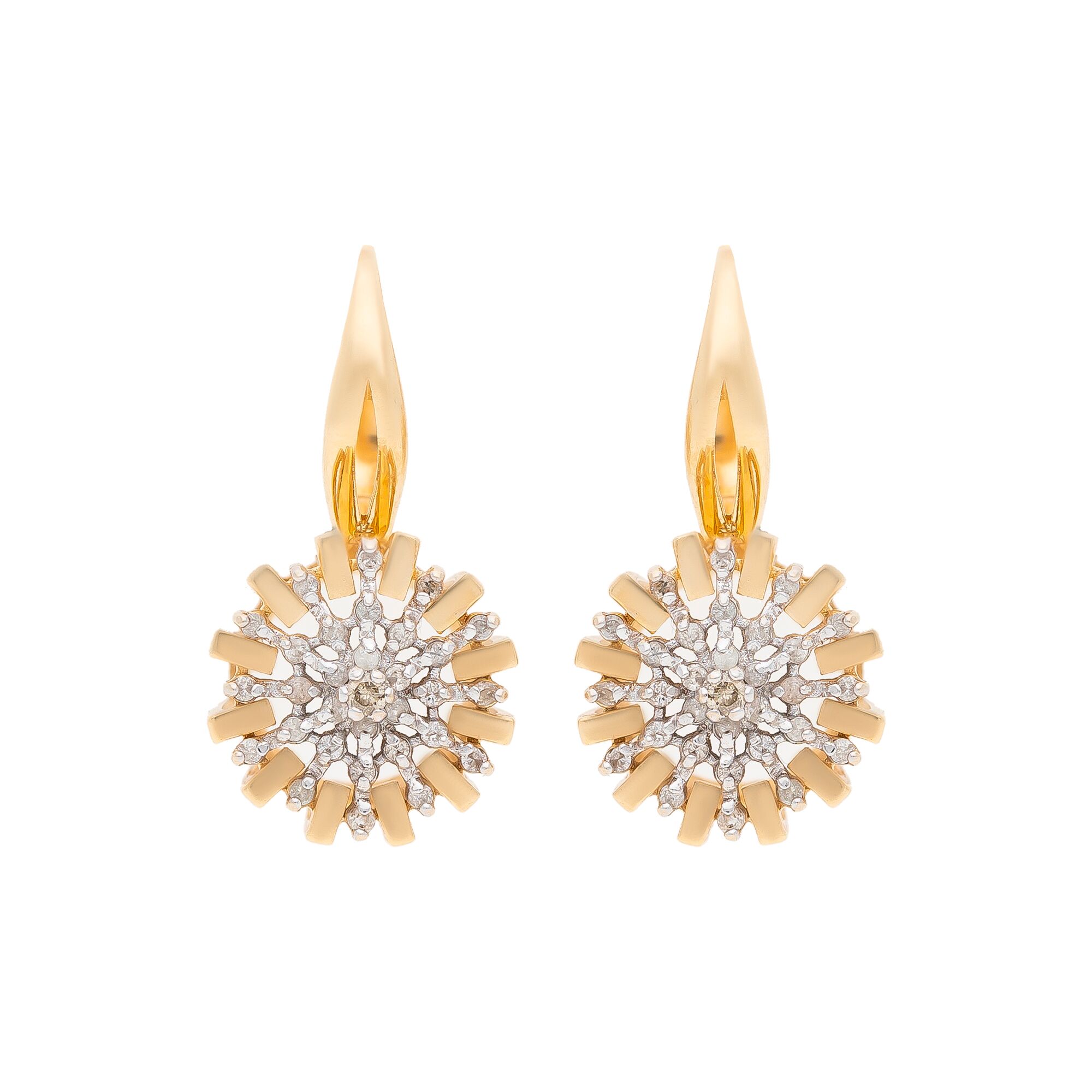 Серьги, золото, 585, 6.66г, 47626 | GoldMarket.kz