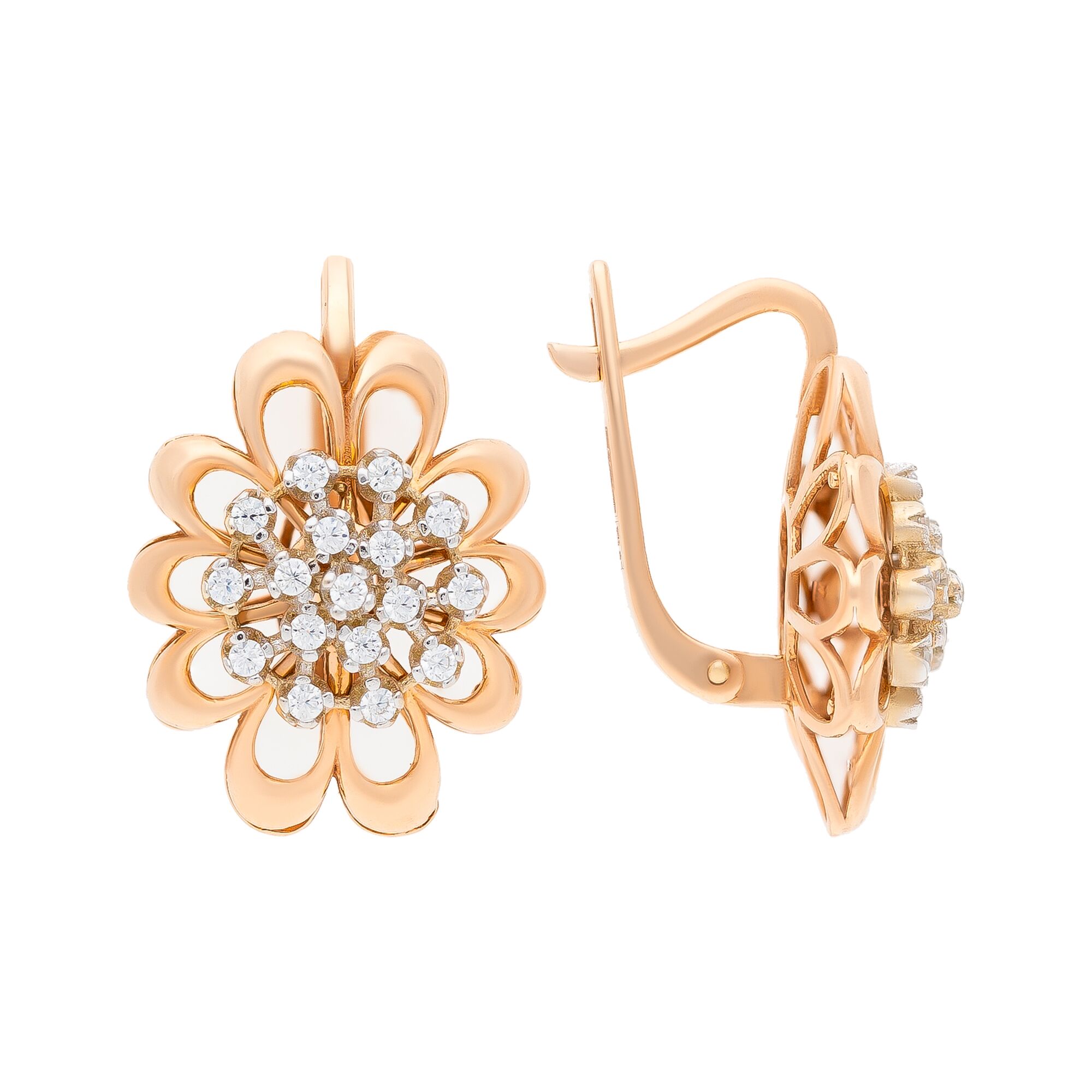 Серьги, золото, 585, 6.8г, 50393, изображение 2 | GoldMarket.kz