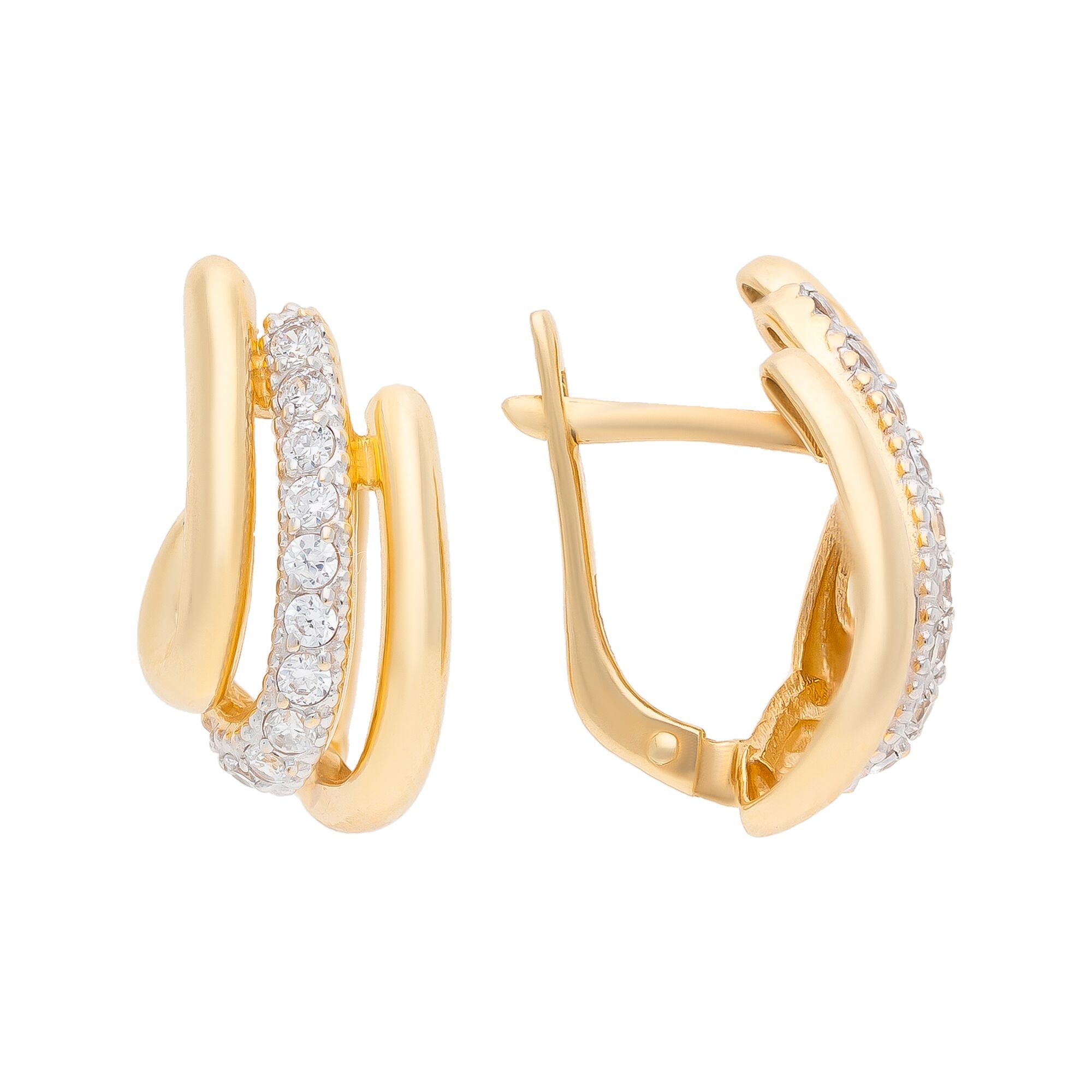 Серьги, золото, 585, 4.54г, 50724, изображение 2 | GoldMarket.kz