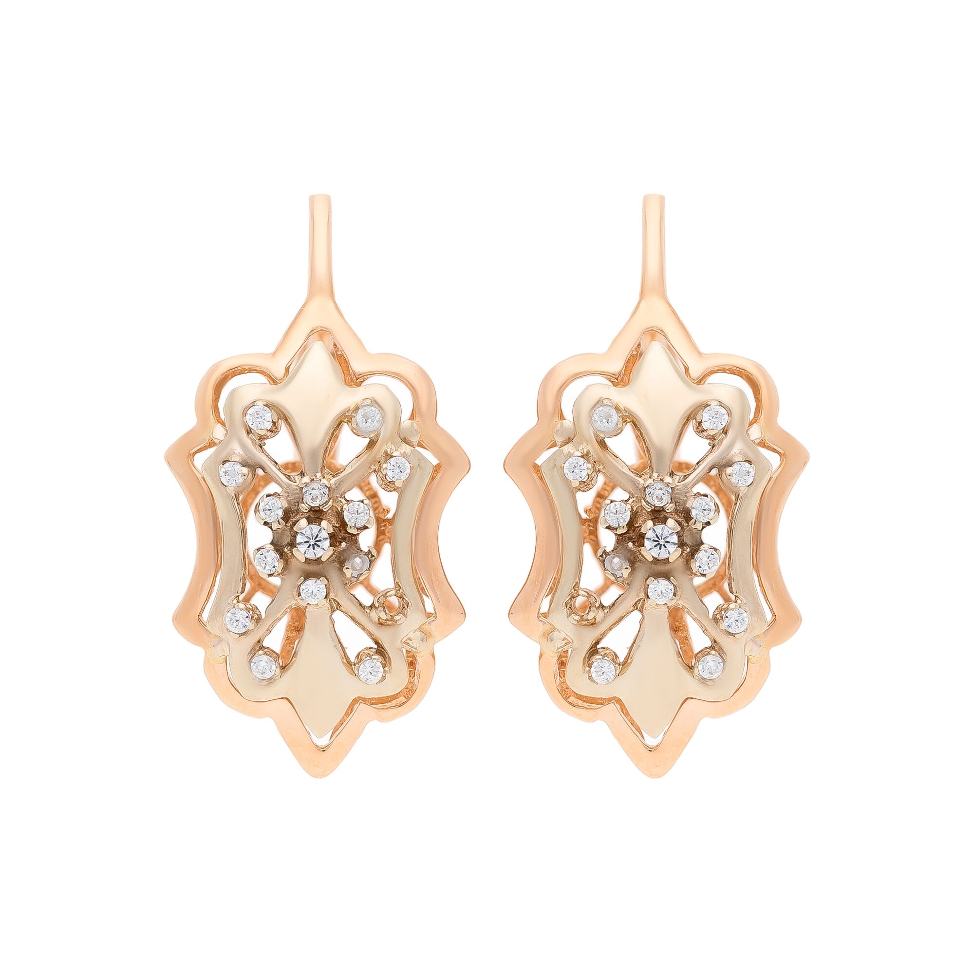Серьги, золото, 585, 7.15г, 50817 | GoldMarket.kz