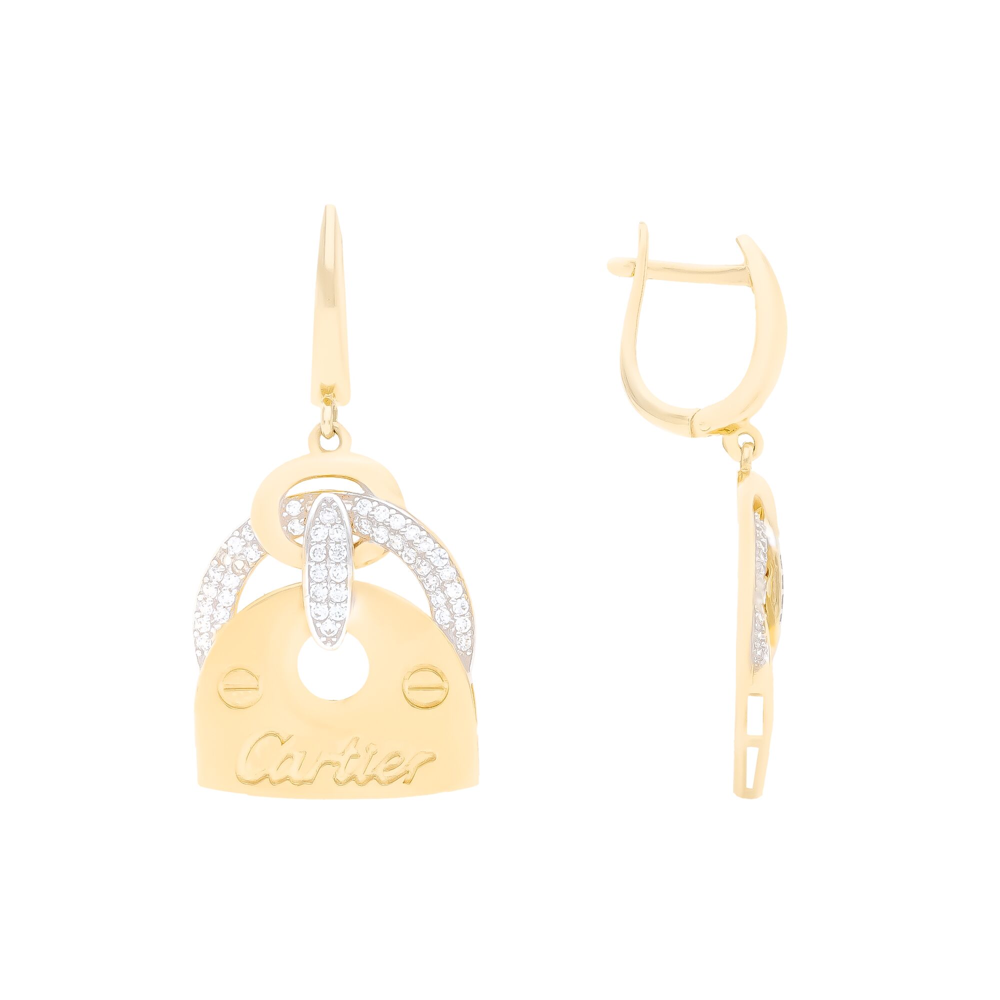 Серьги, золото, 585, 6.44г, 53029, изображение 2 | GoldMarket.kz