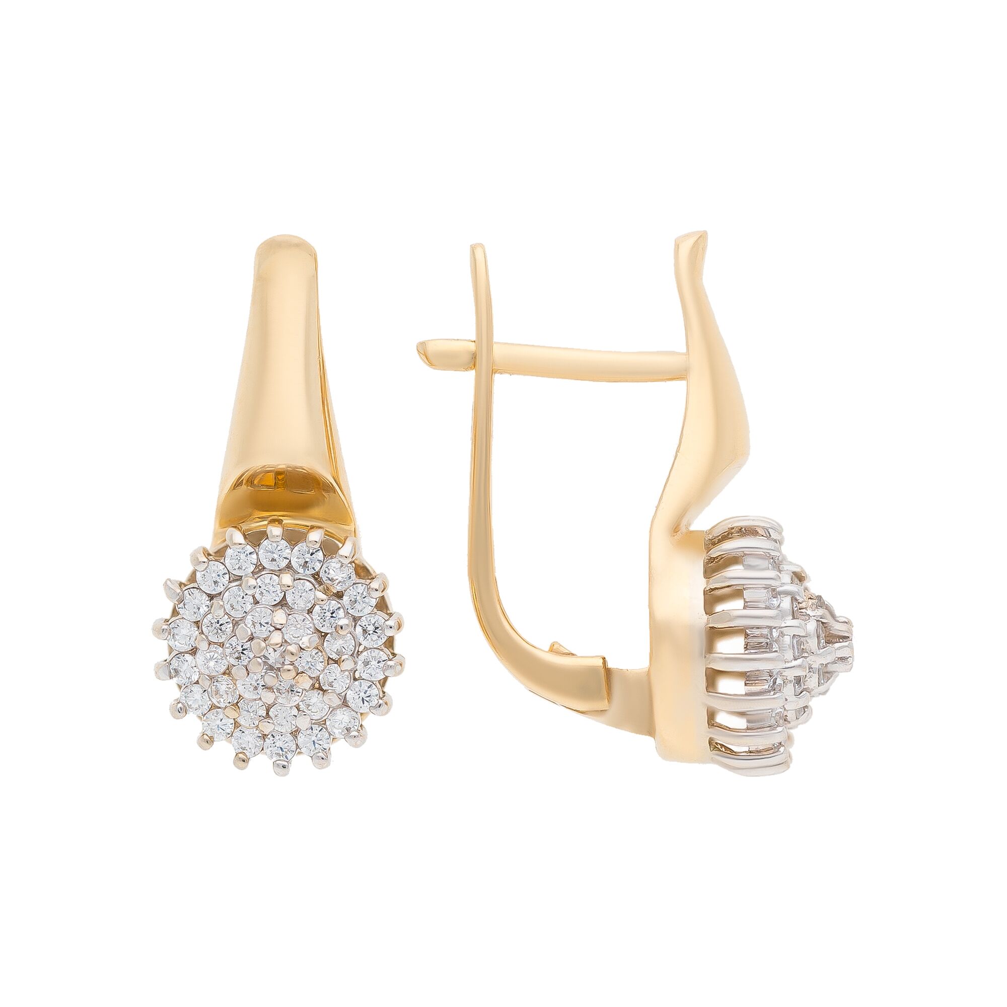 Серьги, золото, 585, 6.58г, 53155, изображение 2 | GoldMarket.kz