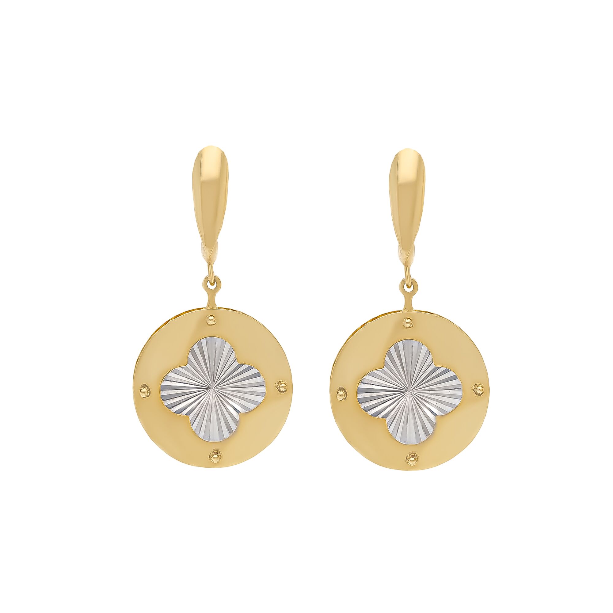 Серьги, золото, 585, 5.83г, 46467 | GoldMarket.kz