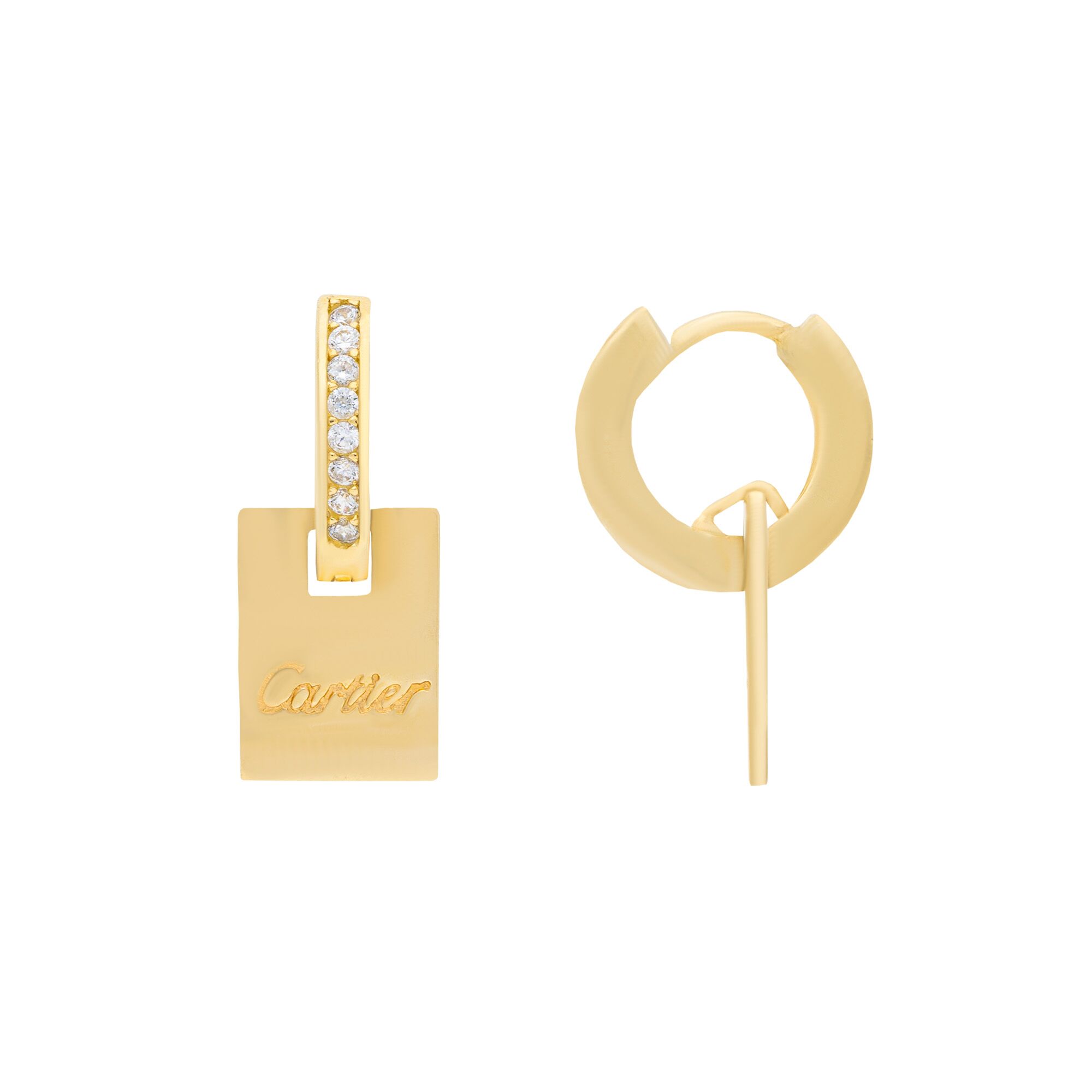 Серьги, золото, 585, 5.87г, 46620, изображение 2 | GoldMarket.kz