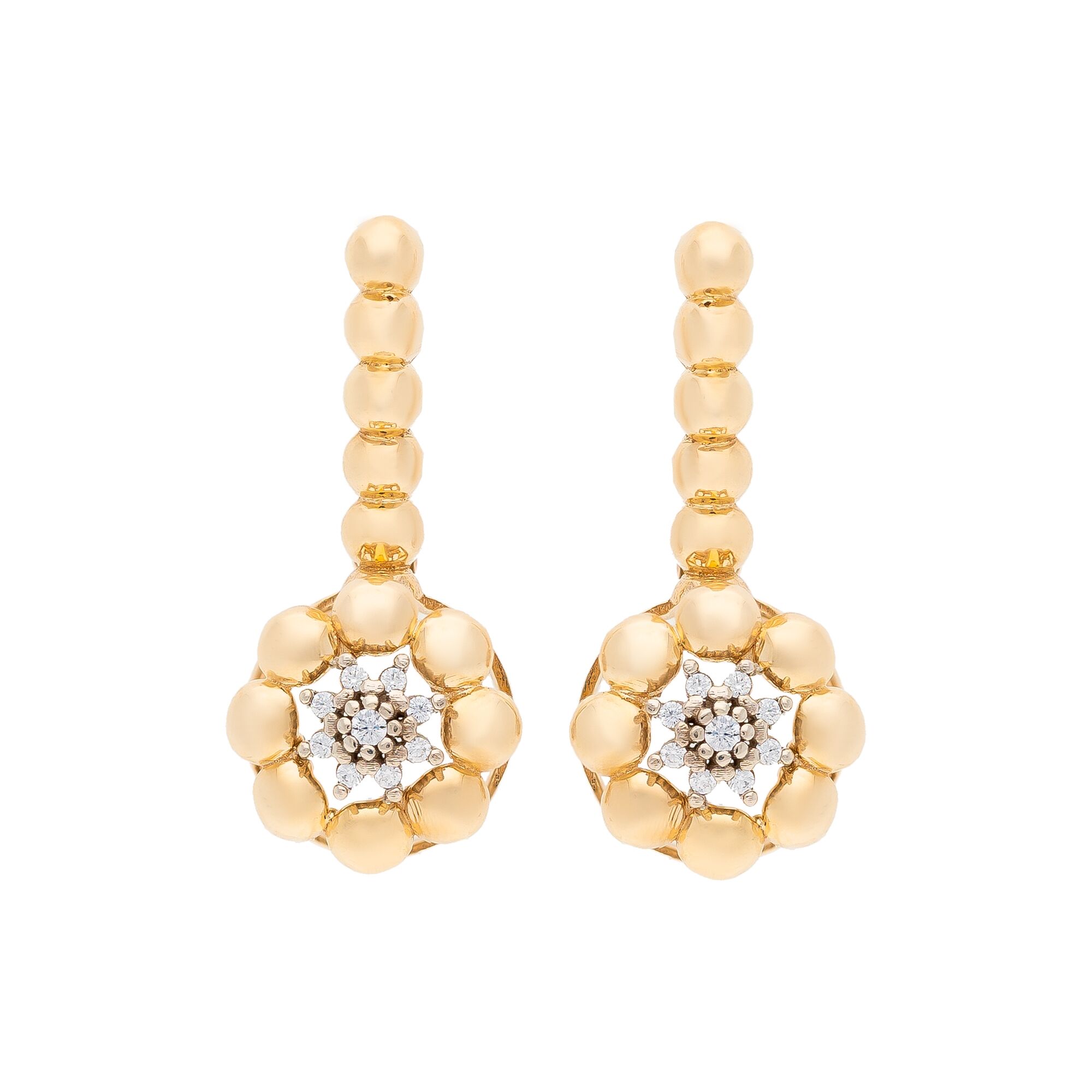 Серьги, золото, 585, 4.04г, 46743 | GoldMarket.kz
