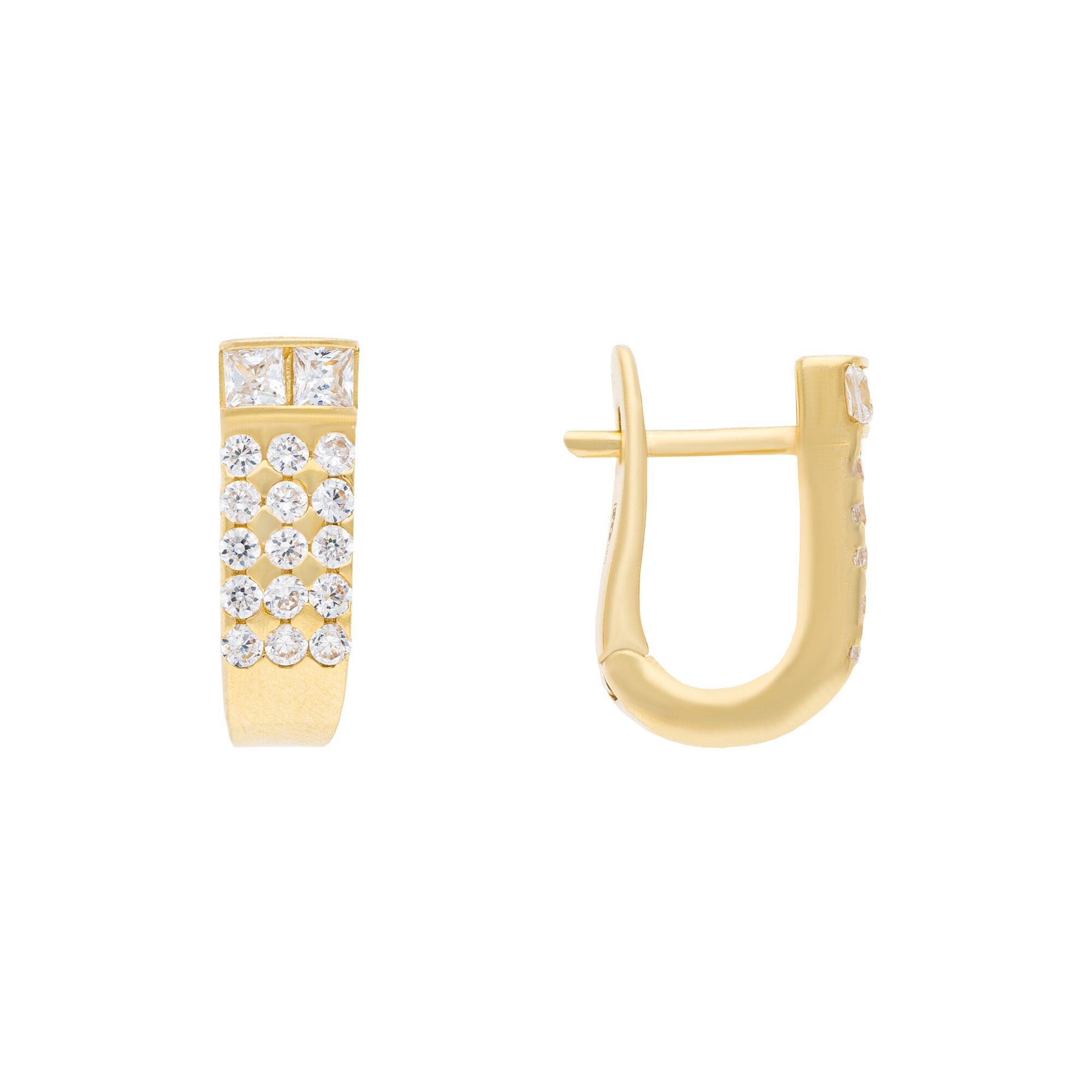 Серьги, золото, 585, 4.81г, 47258, изображение 2 | GoldMarket.kz