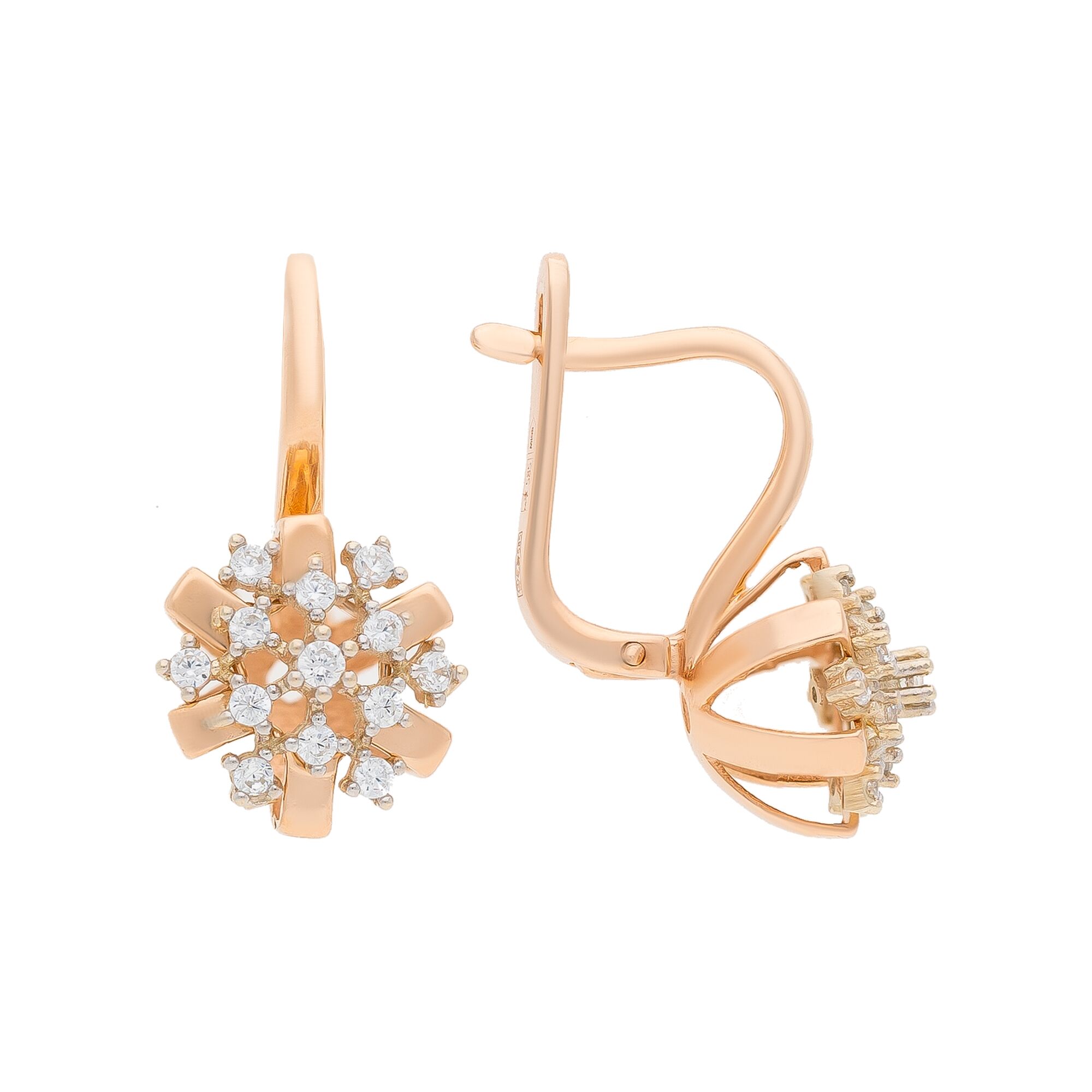 Серьги, золото, 585, 4.82г, 50204, изображение 2 | GoldMarket.kz