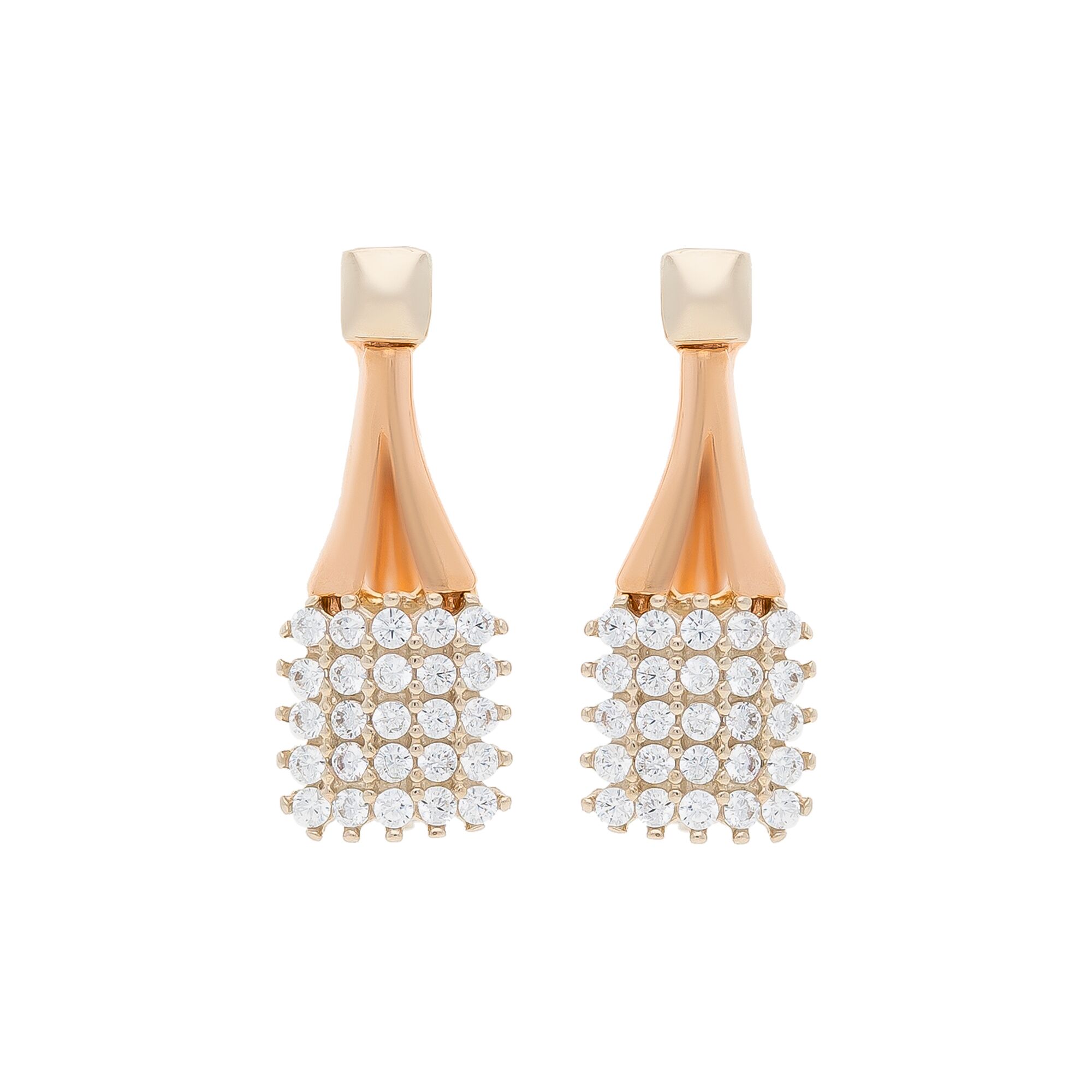 Серьги, золото, 585, 3.6г, 53904 | GoldMarket.kz