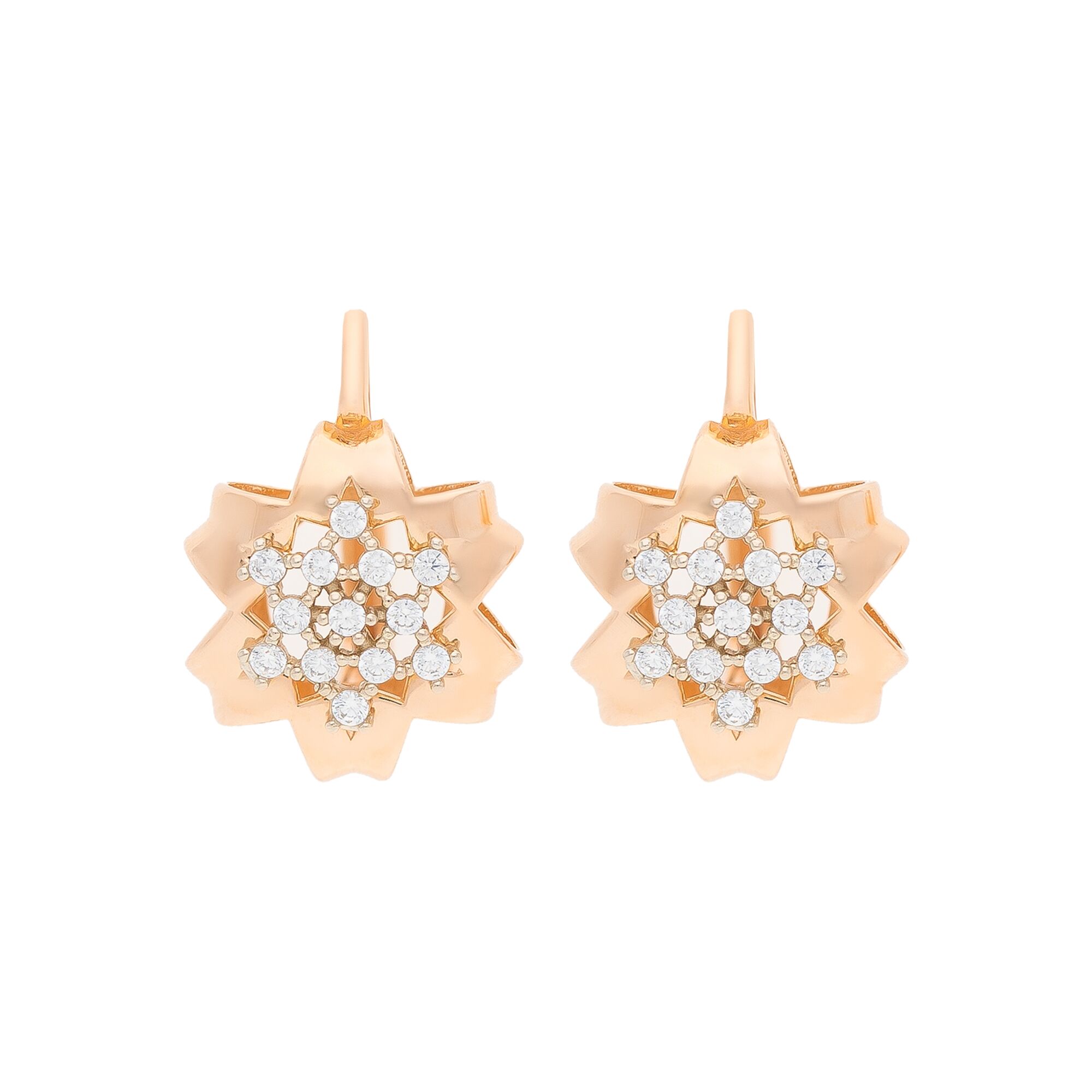 Серьги, золото, 585, 6.31г, 53930 | GoldMarket.kz