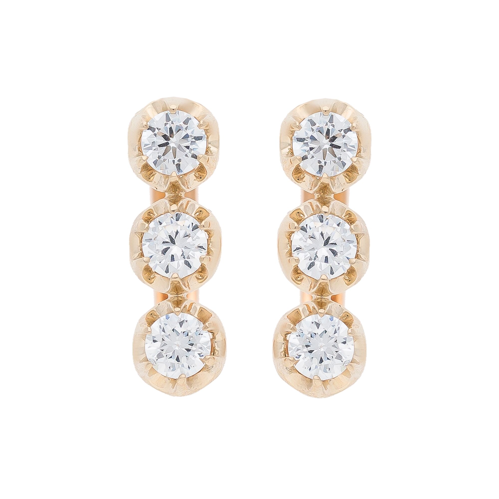 Серьги, золото, 585, 5.45г, 53971 | GoldMarket.kz