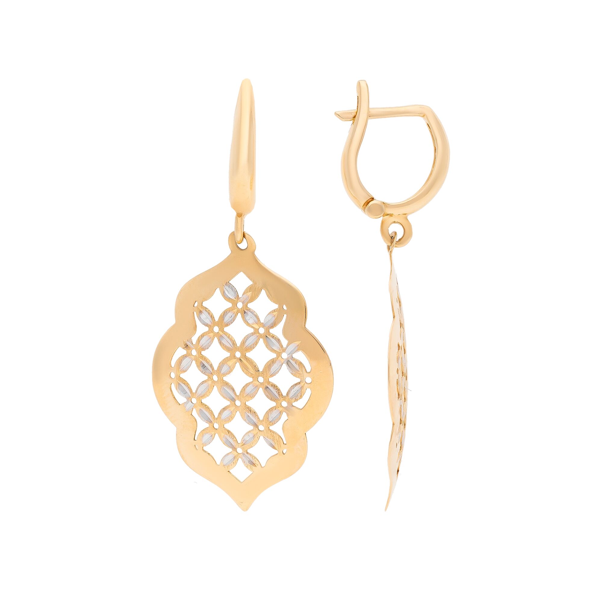 Серьги, золото, 750, 3.71г, 54021, изображение 2 | GoldMarket.kz