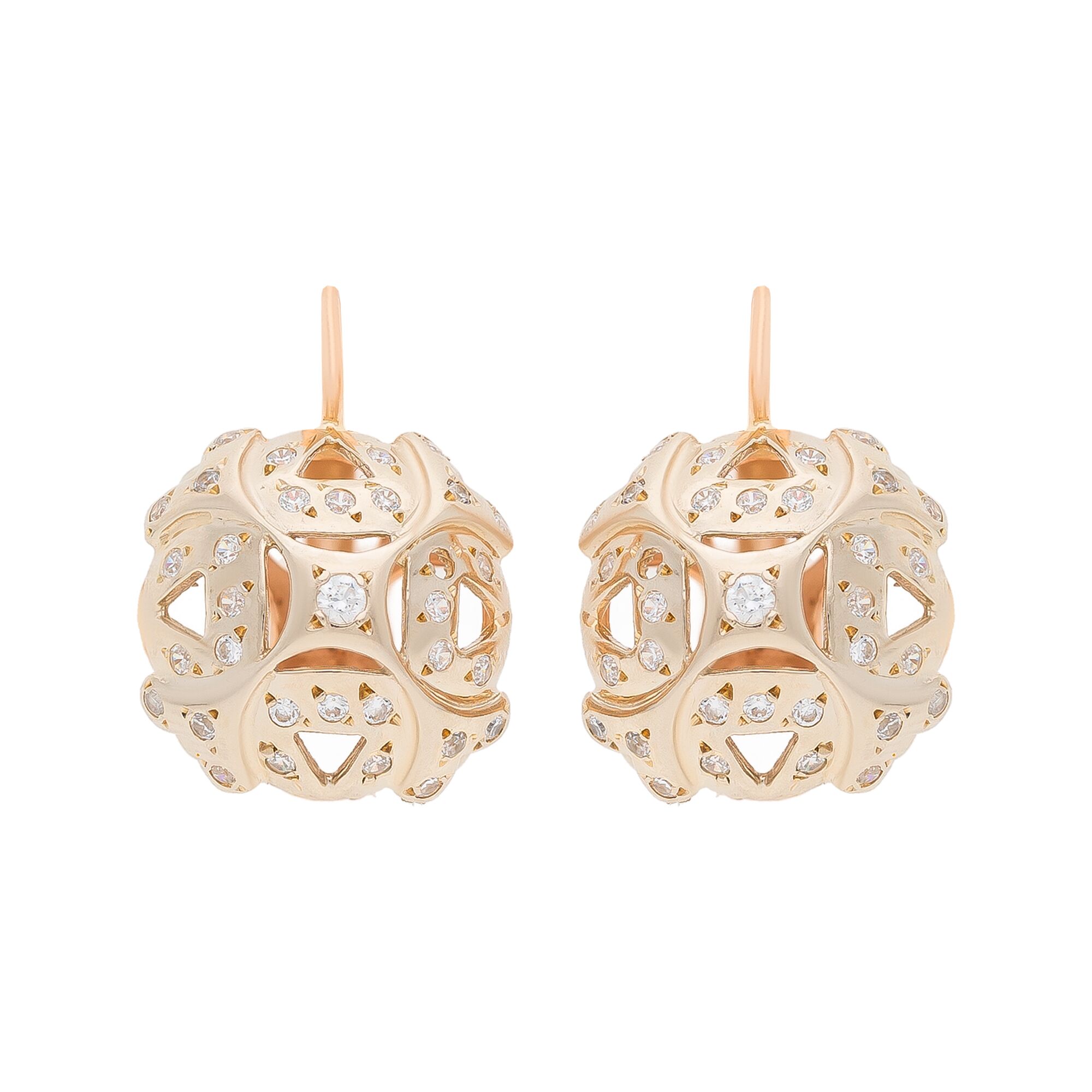 Серьги, золото, 585, 8.79г, 54054 | GoldMarket.kz