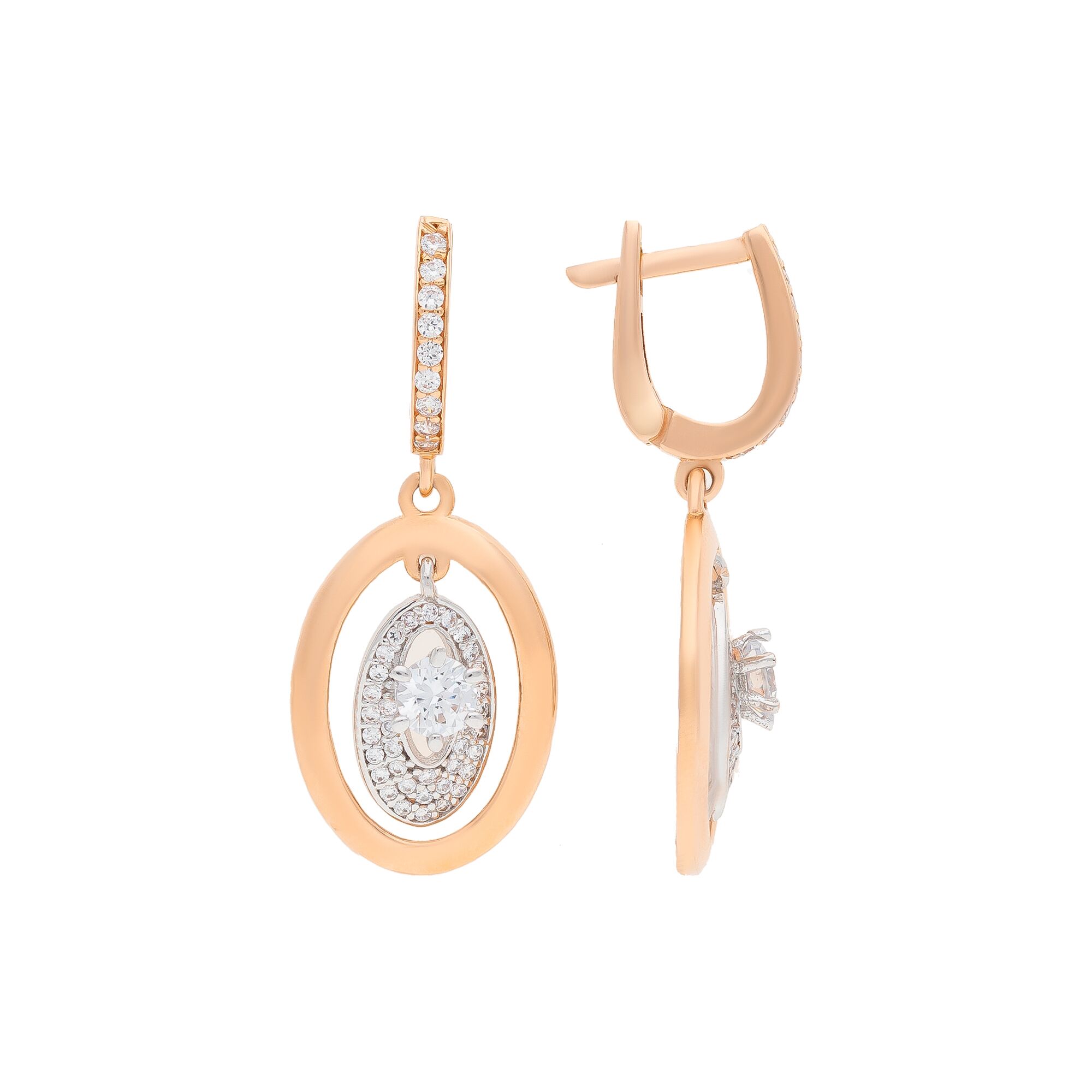 Серьги, золото, 585, 6.9г, 54079, изображение 2 | GoldMarket.kz