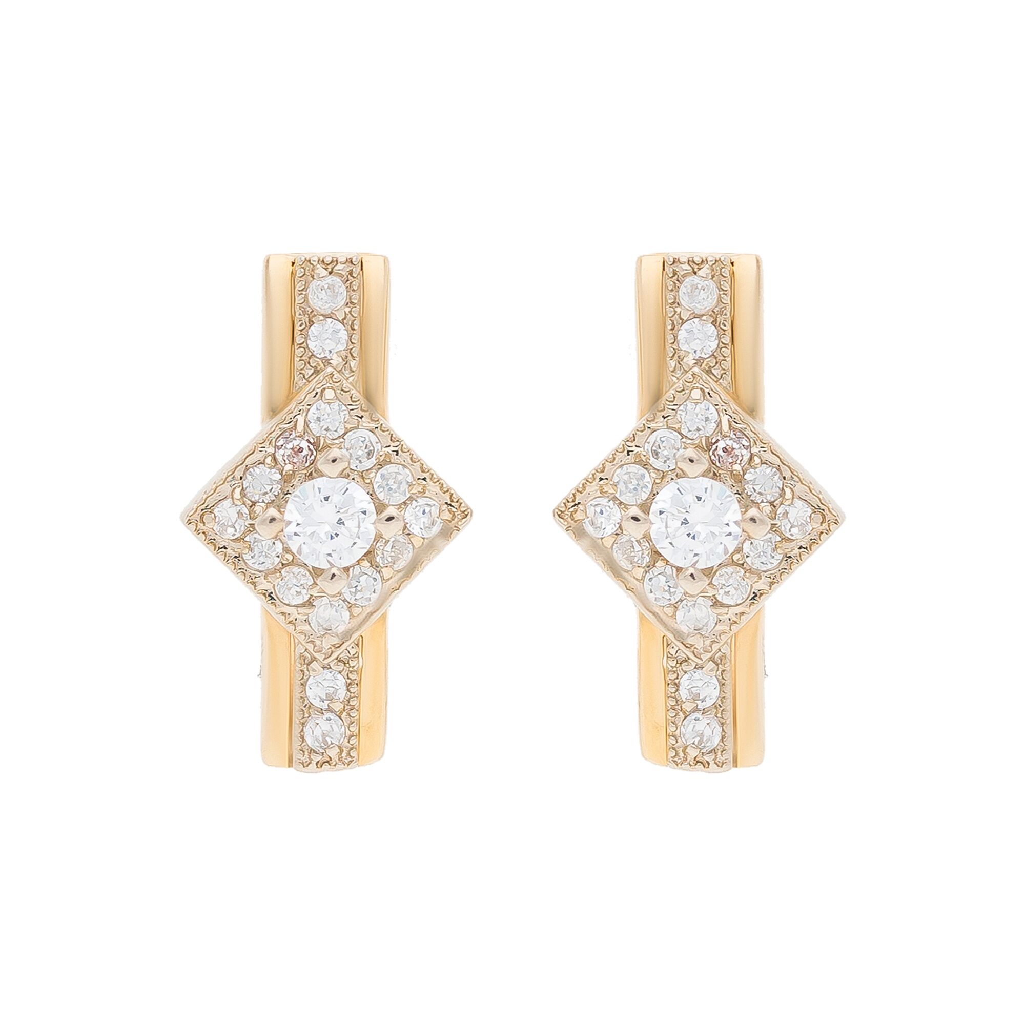 Серьги, золото, 585, 3.83г, 54102 | GoldMarket.kz