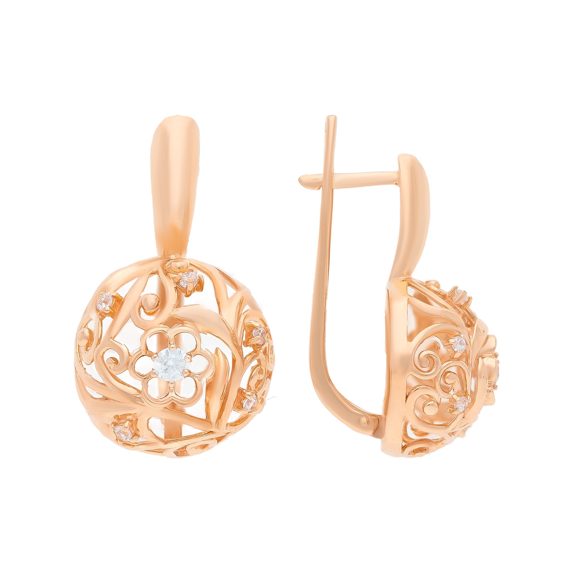 Серьги, золото, 585, 9.05г, 54145, изображение 2 | GoldMarket.kz