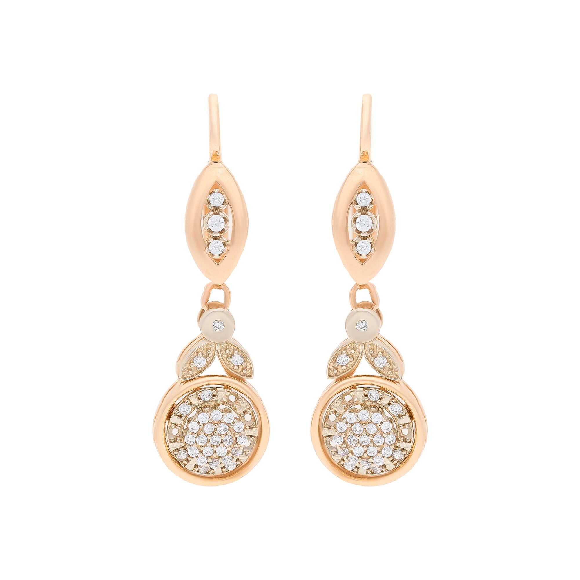 Серьги, золото, 585, 5.72г, 54173 | GoldMarket.kz