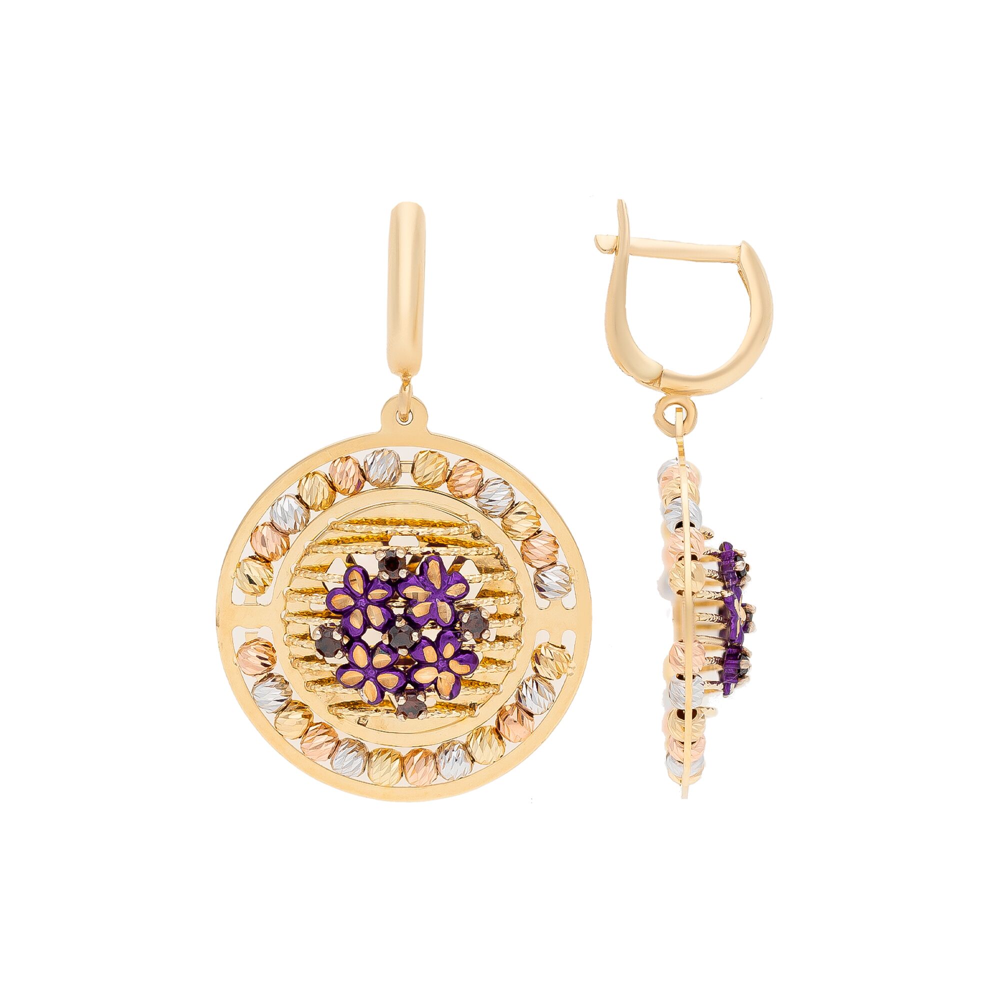 Серьги, золото, 585, 8.33г, 54180, изображение 2 | GoldMarket.kz