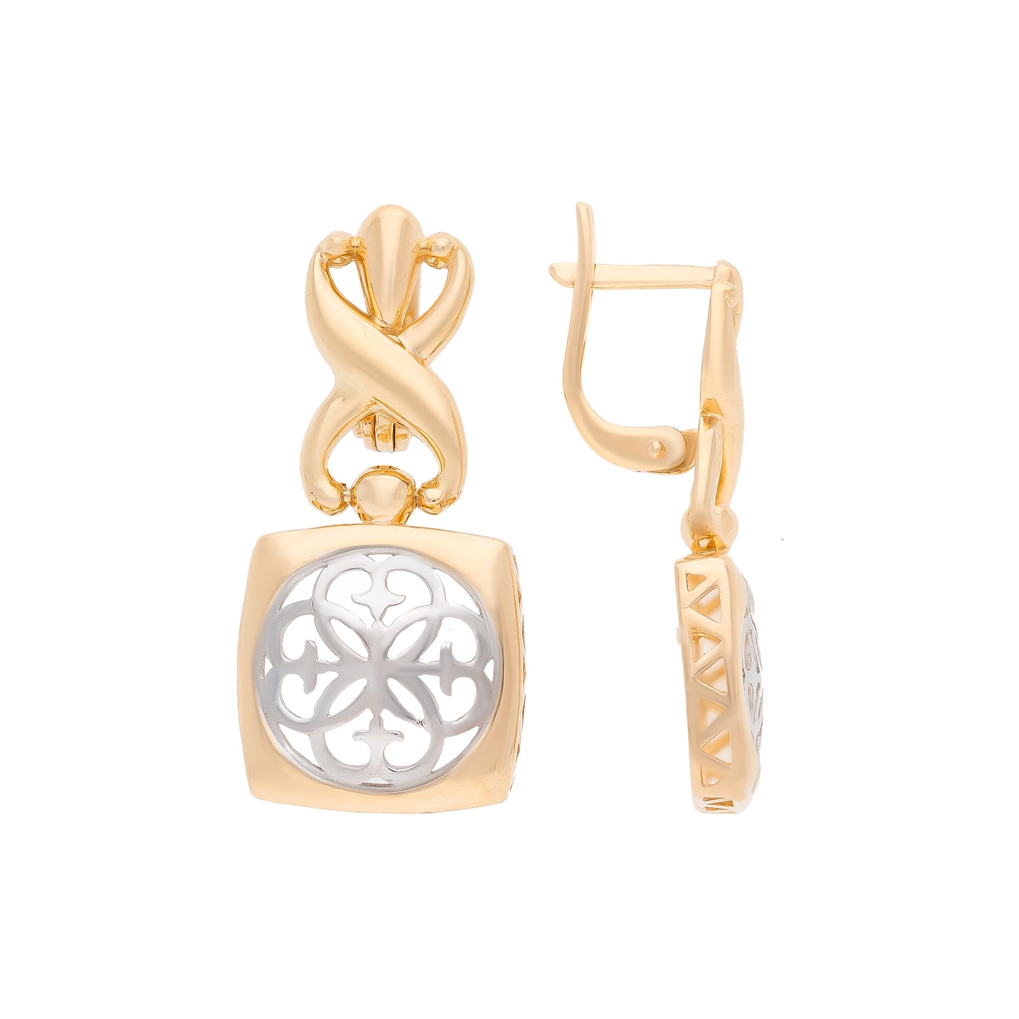 Серьги, золото, 585, 6.78г, 54208, изображение 2 | GoldMarket.kz