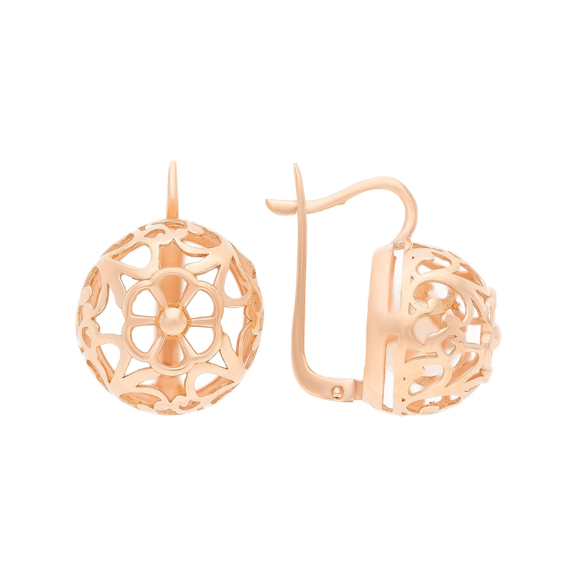 Серьги, золото, 585, 5.85г, 54221, изображение 2 | GoldMarket.kz