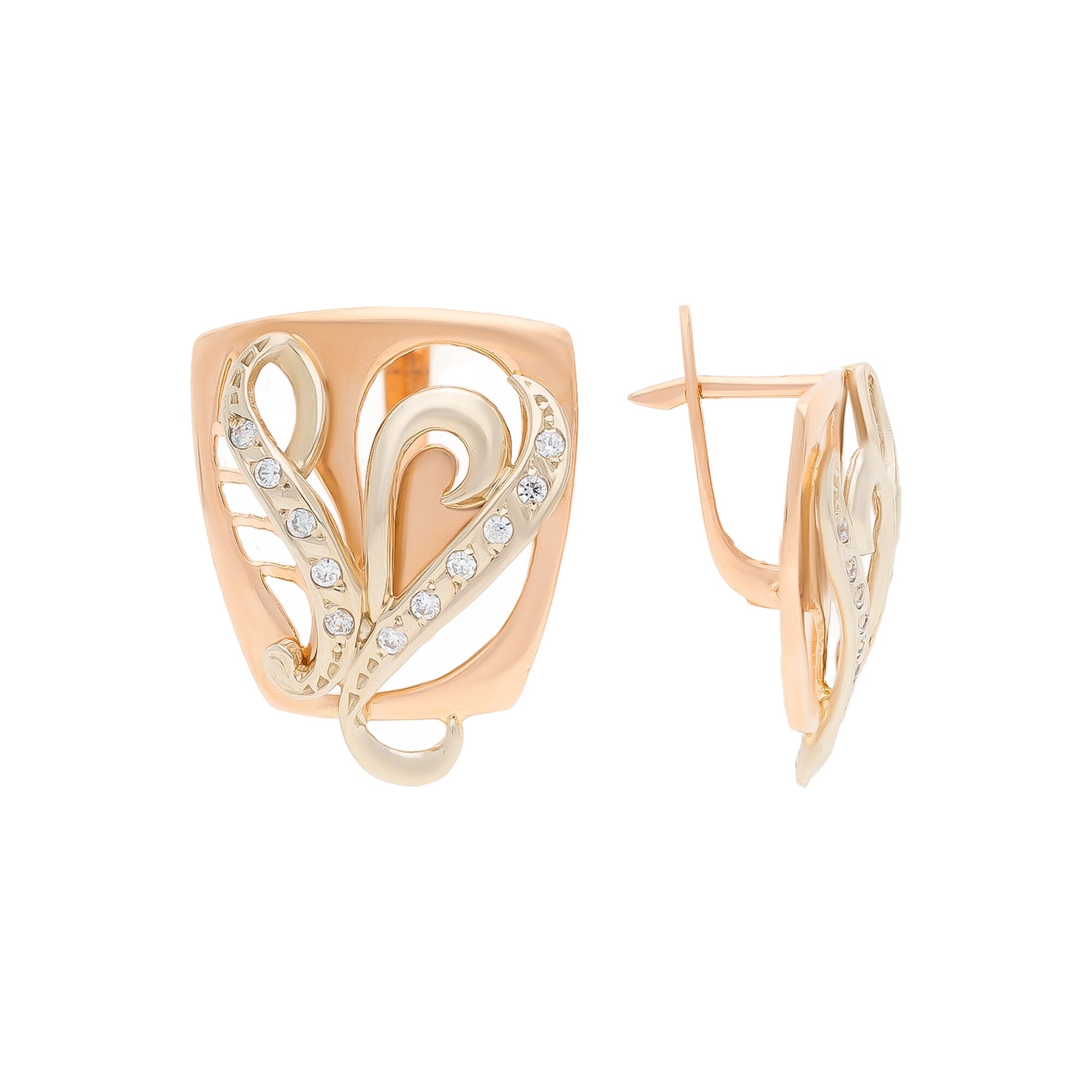 Серьги, золото, 585, 6.05г, 54261, изображение 2 | GoldMarket.kz