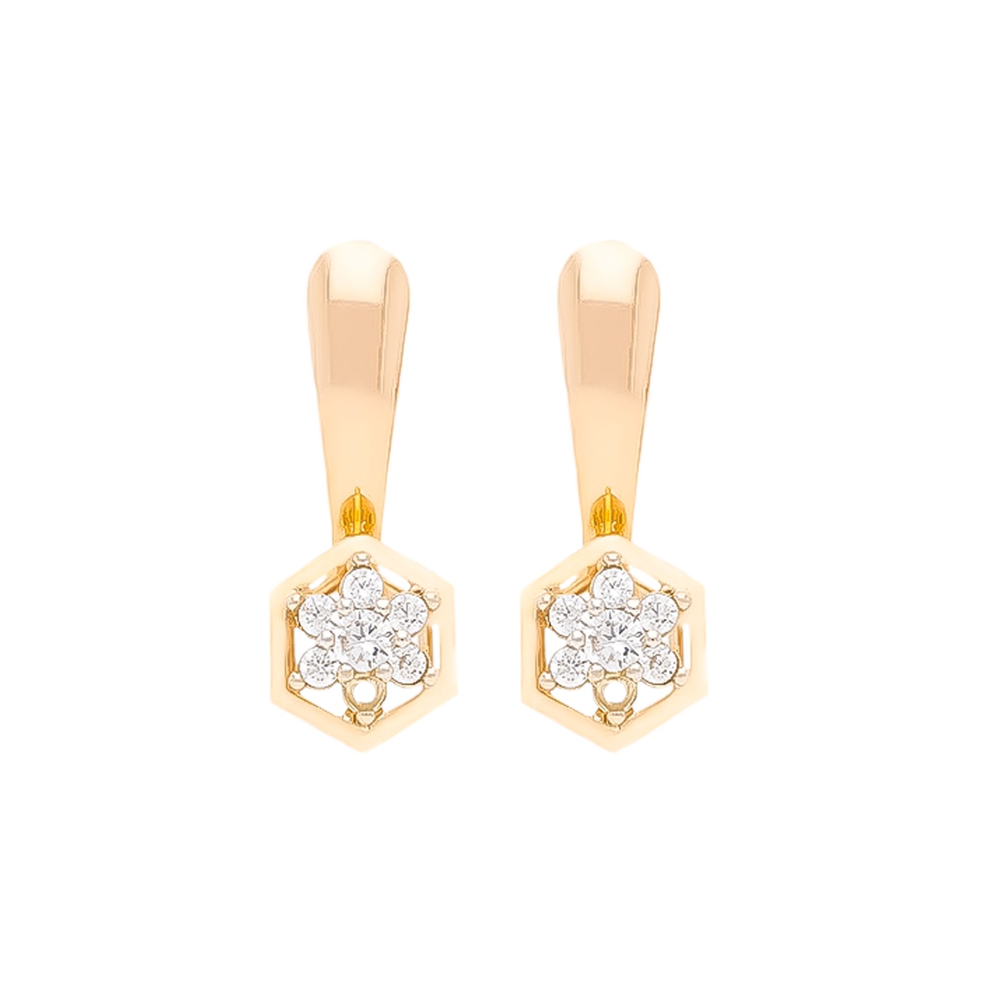 Серьги, золото, 585, 3.76г, 54418 | GoldMarket.kz