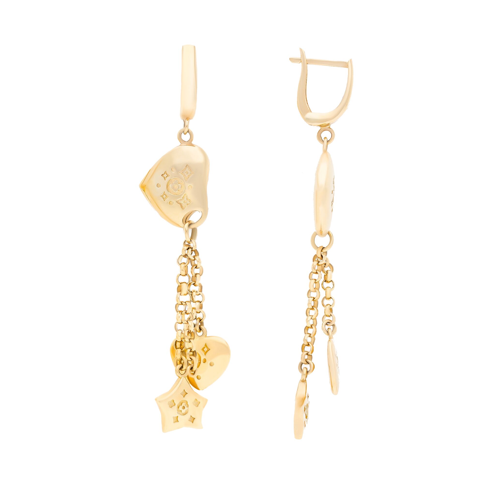 Серьги, золото, 585, 12.47г, 41501, изображение 2 | GoldMarket.kz