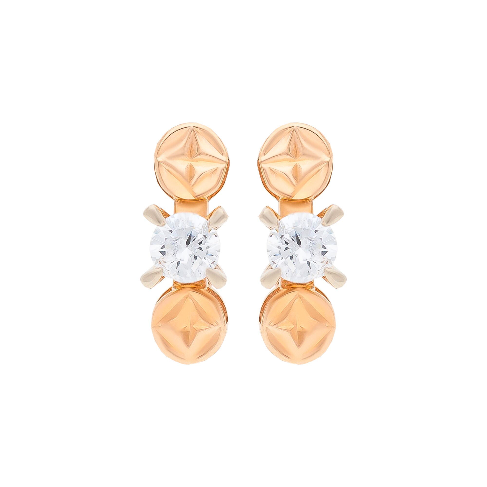 Серьги, золото, 585, 3.26г, 42520 | GoldMarket.kz