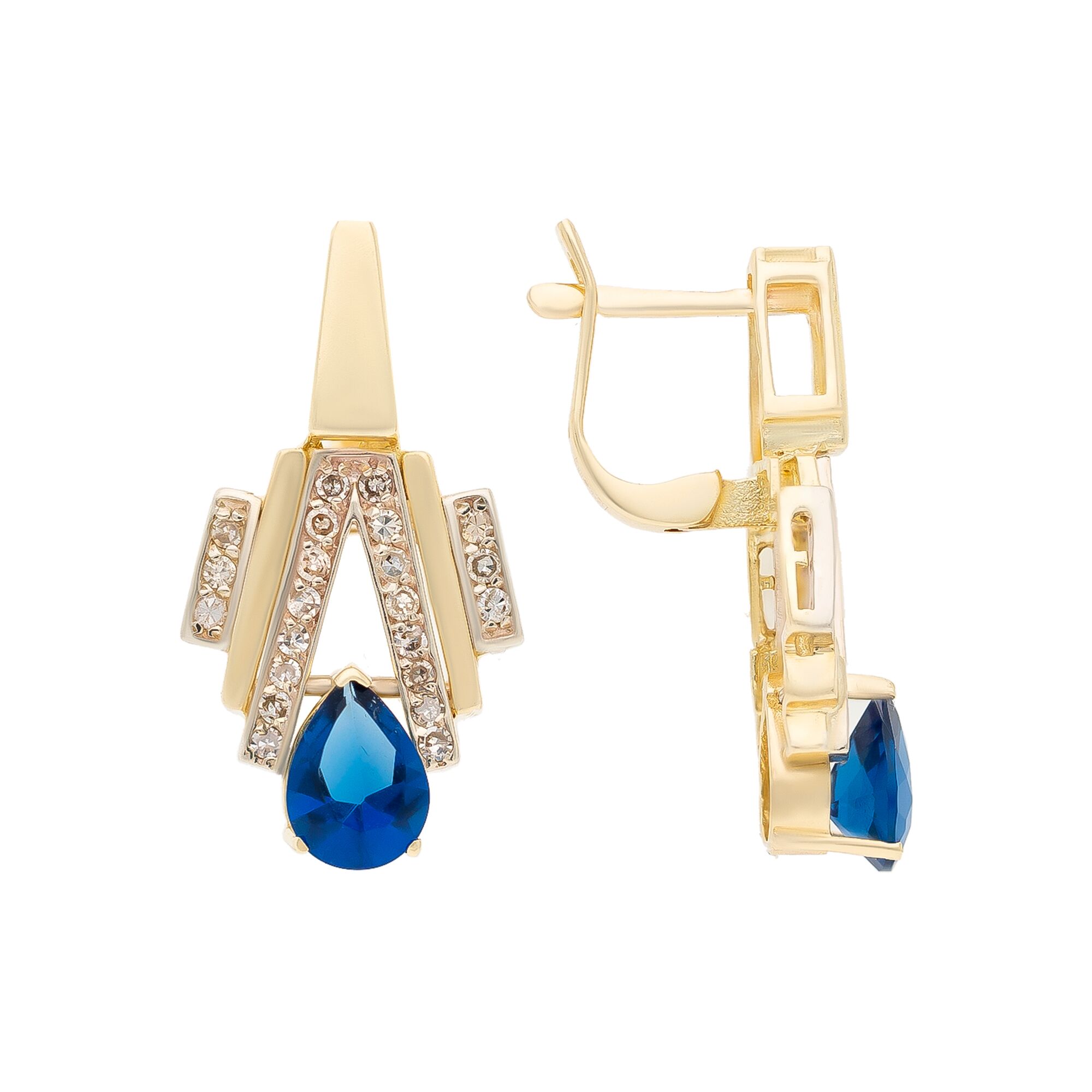 Серьги, золото, 585, 7.12г, 54482, изображение 2 | GoldMarket.kz