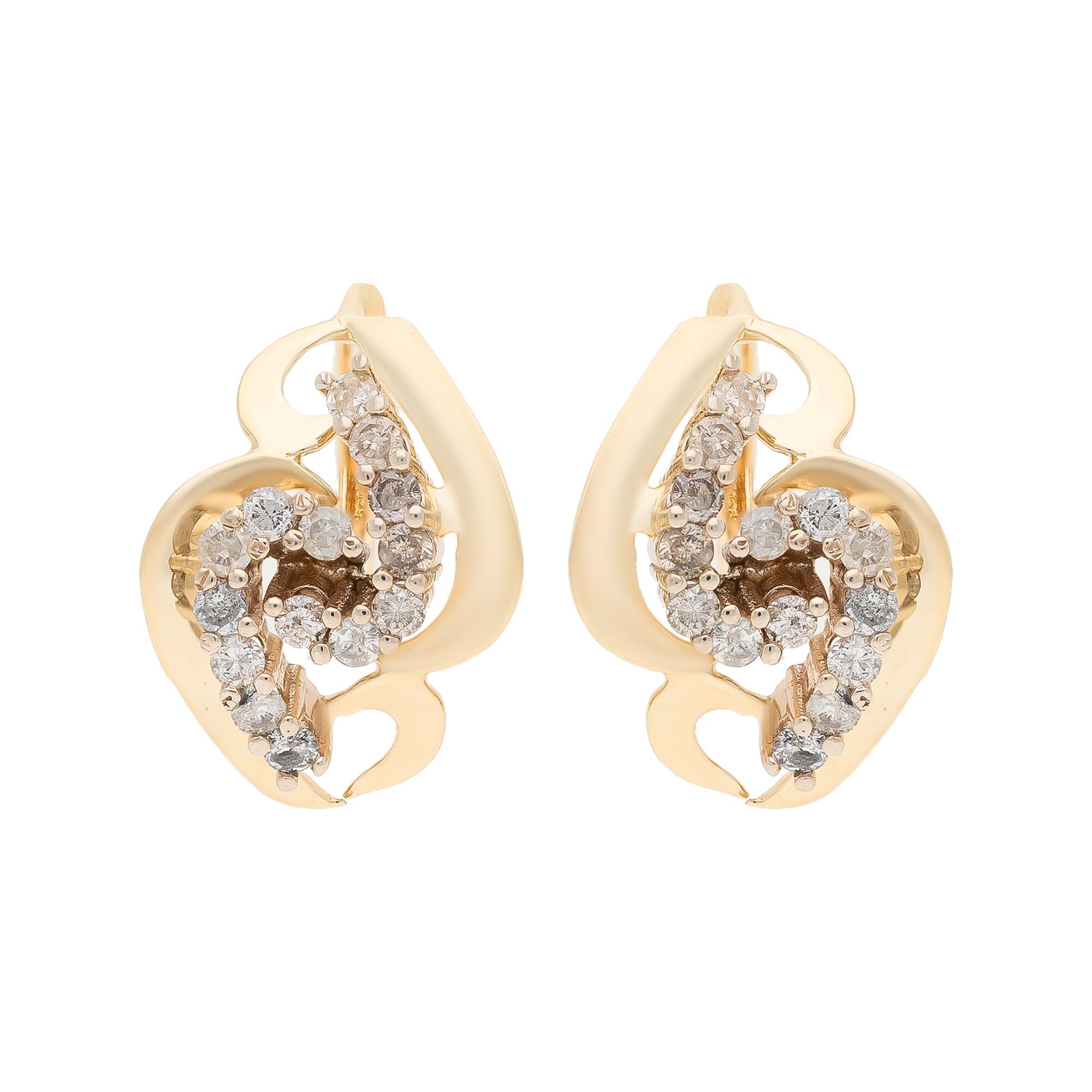 Серьги, золото, 585, 6.83г, 54488 | GoldMarket.kz