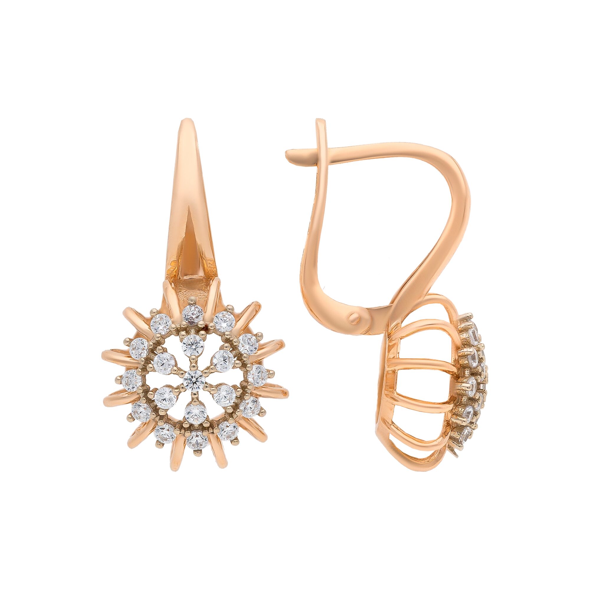 Серьги, золото, 585, 4.54г, 54503, изображение 2 | GoldMarket.kz