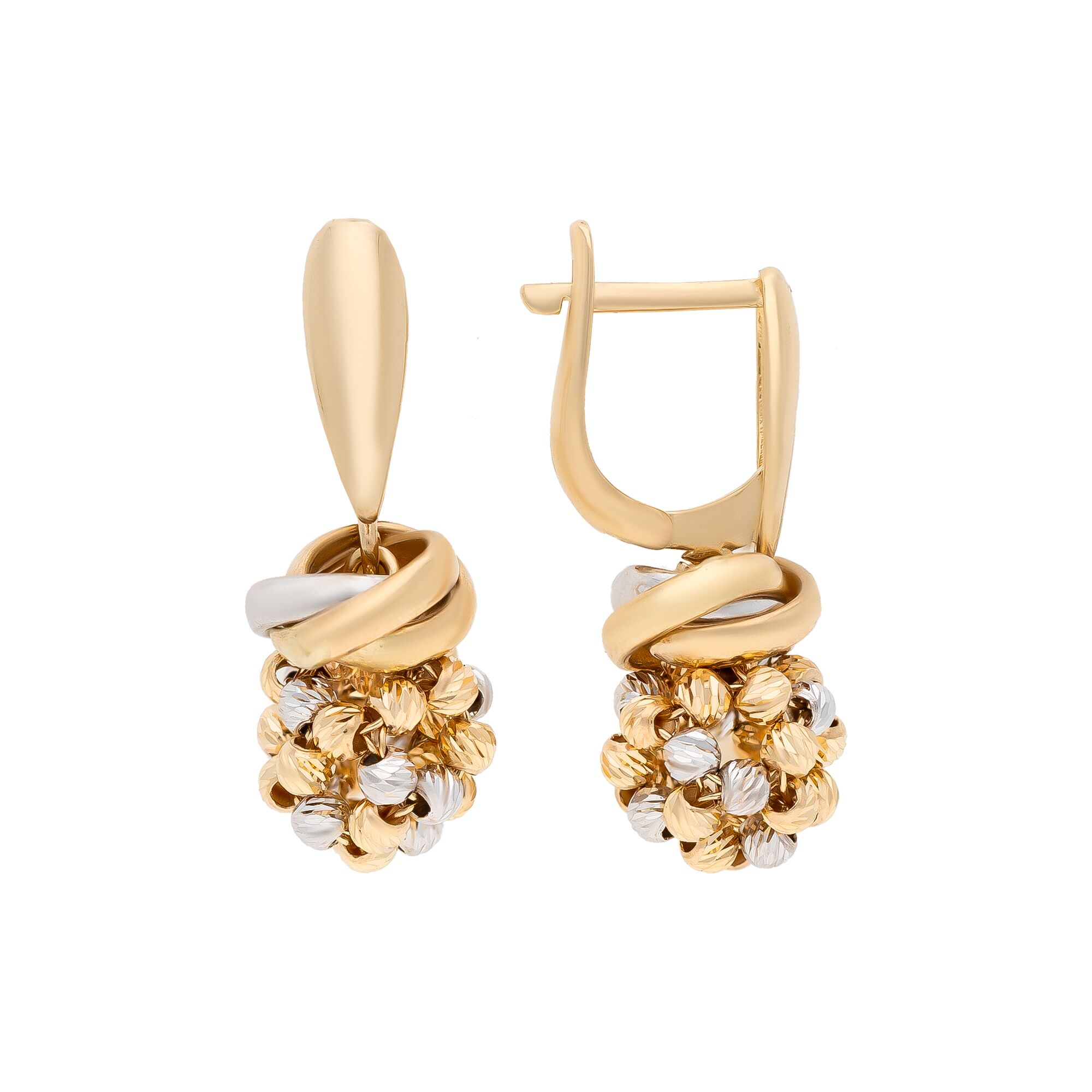 Серьги, золото, 585, 6.15г, 54723, изображение 2 | GoldMarket.kz