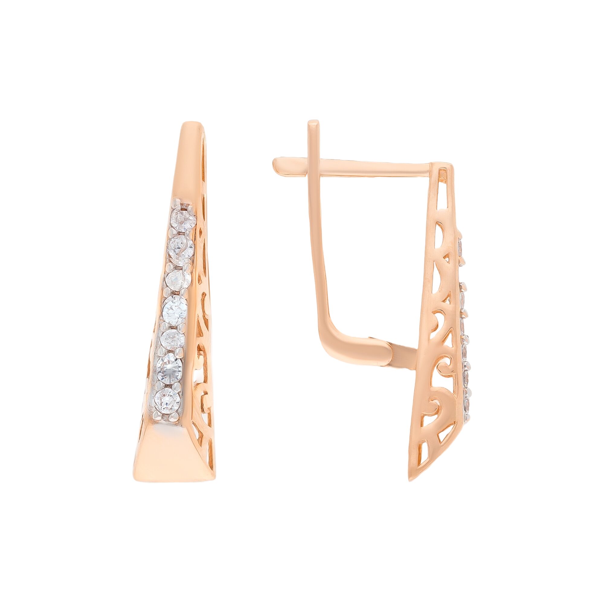 Серьги, золото, 585, 4.18г, 54572, изображение 2 | GoldMarket.kz